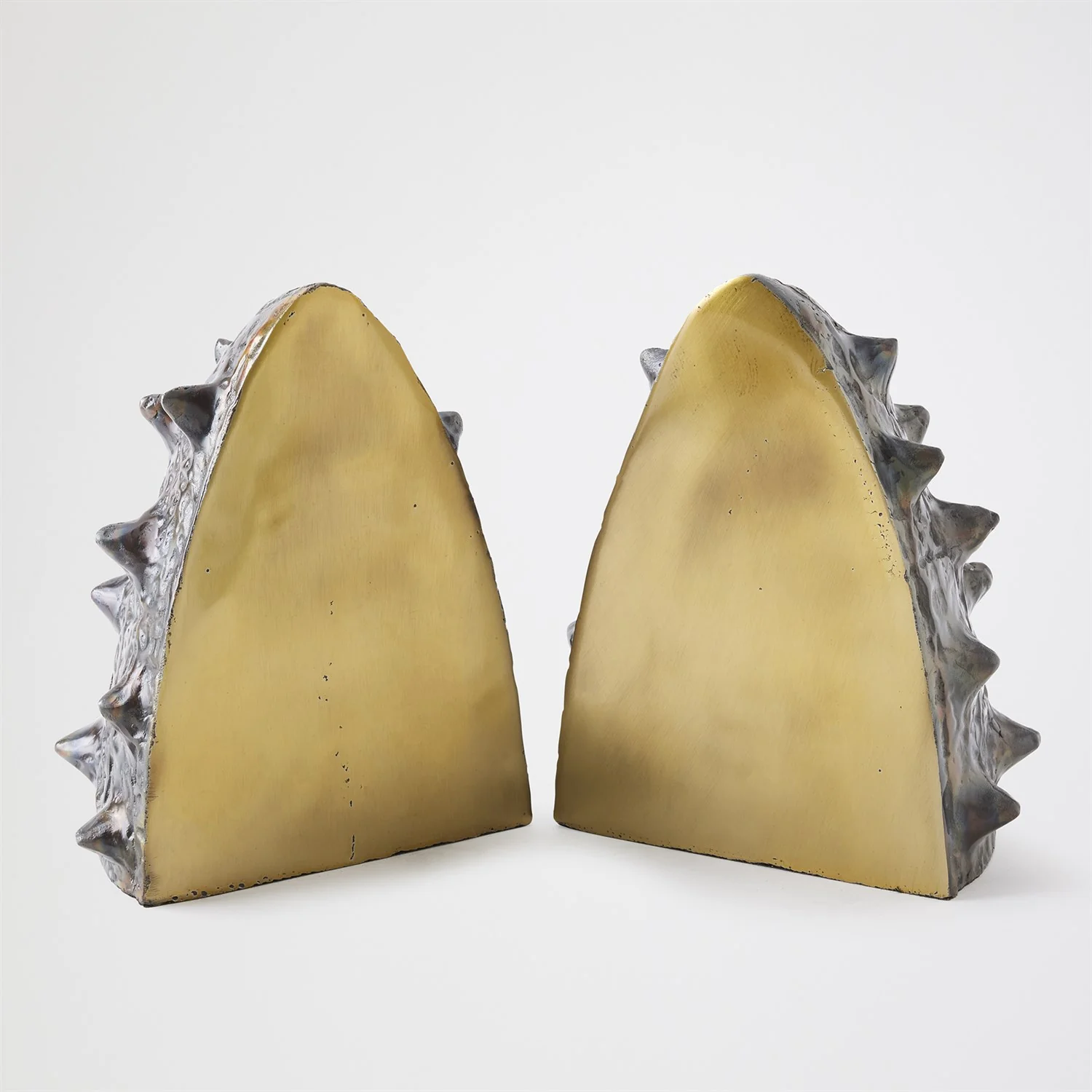 Global Views Bronze/Brass Biomorphic Bookends - Image 4