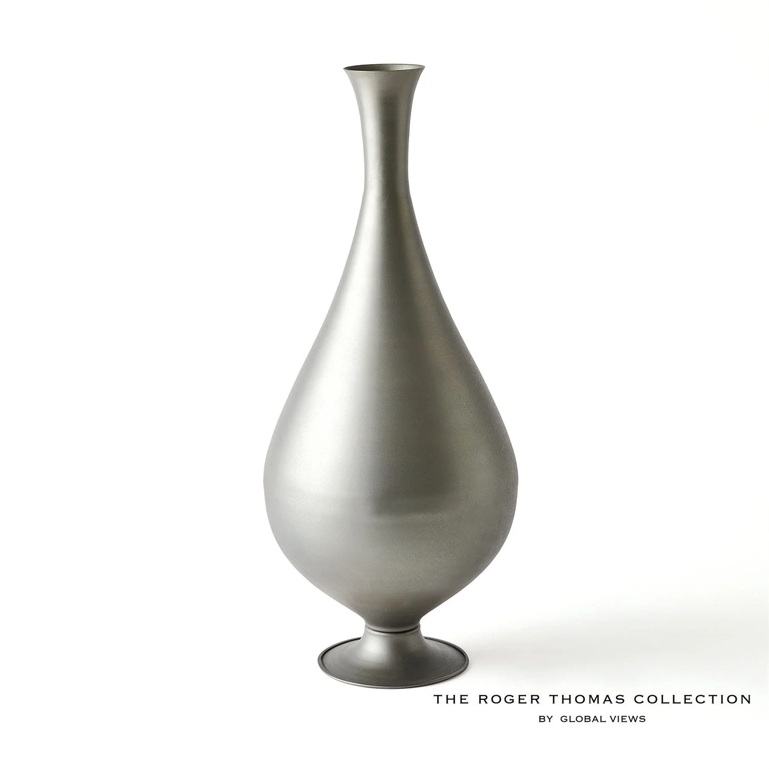 Global Views Bronzino Baluster Vase - Gunmetal Clearance - Image 2