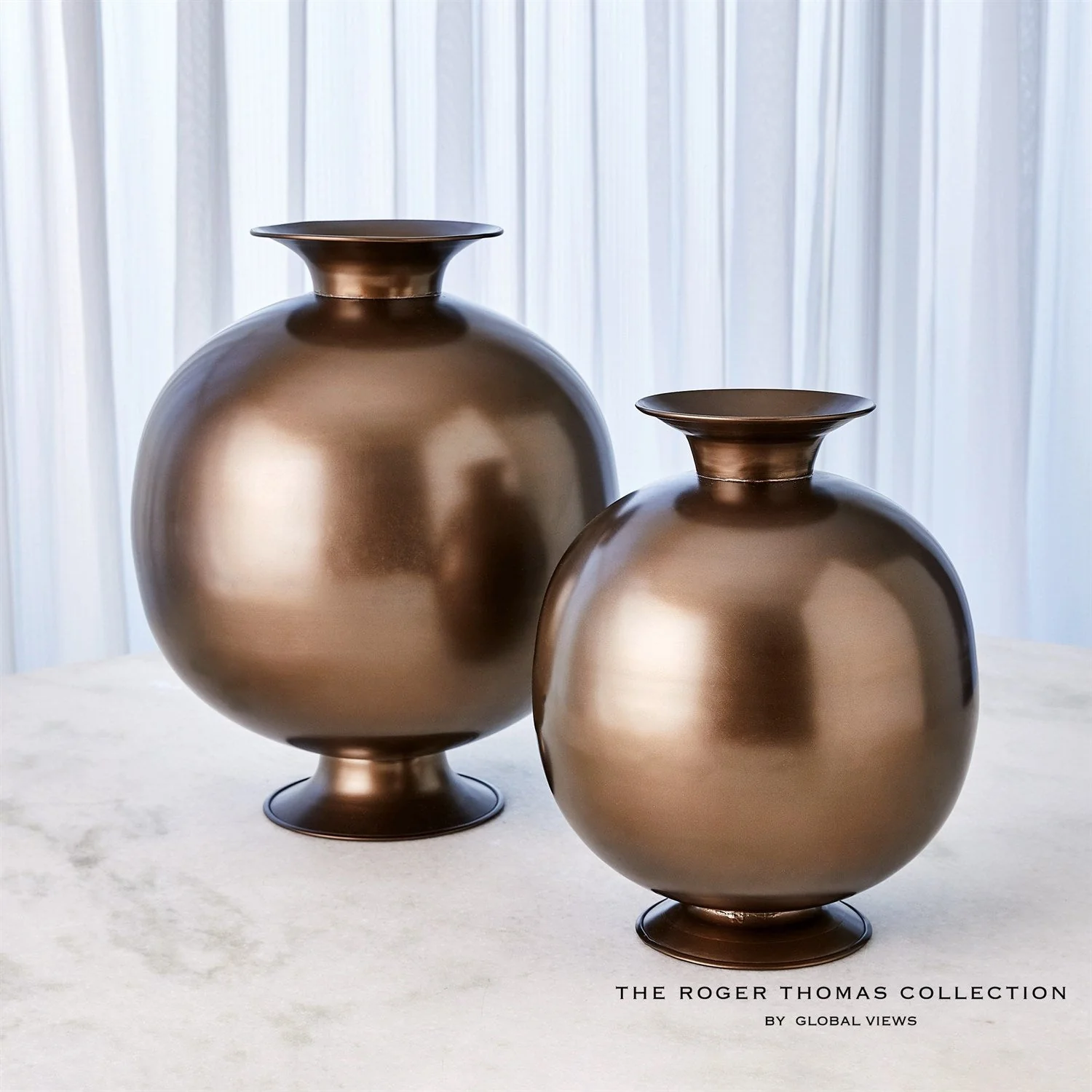 Global Views Bronzino Orb Vase Clearance - Image 2
