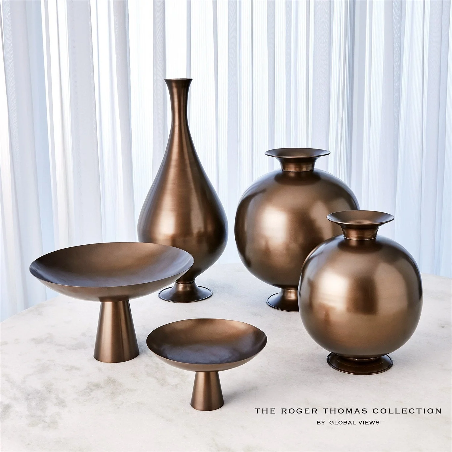 Global Views Bronzino Orb Vase Clearance - Image 3