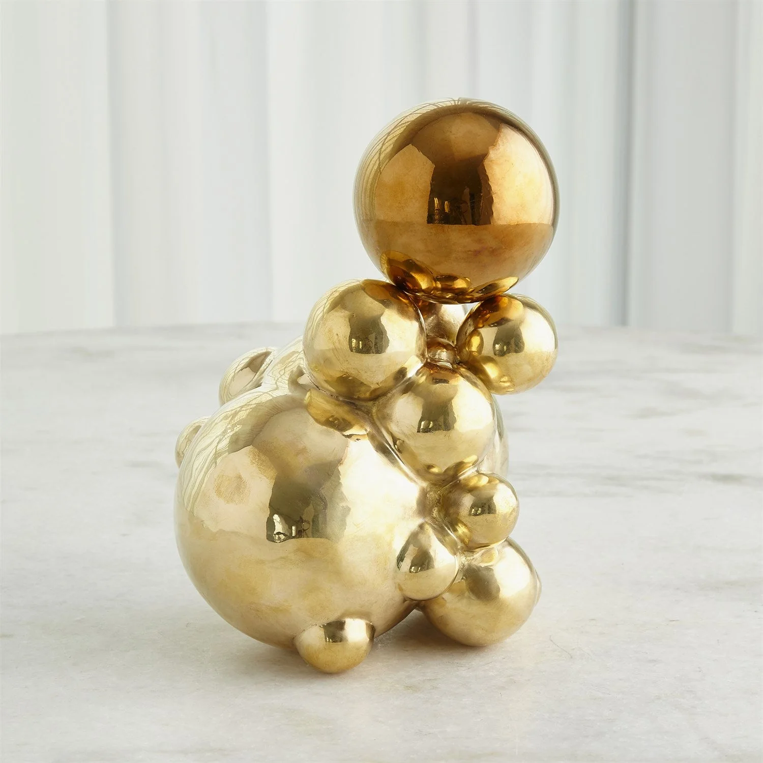 Global Views Brass Bubble Orb Holder Clearance - Image 3