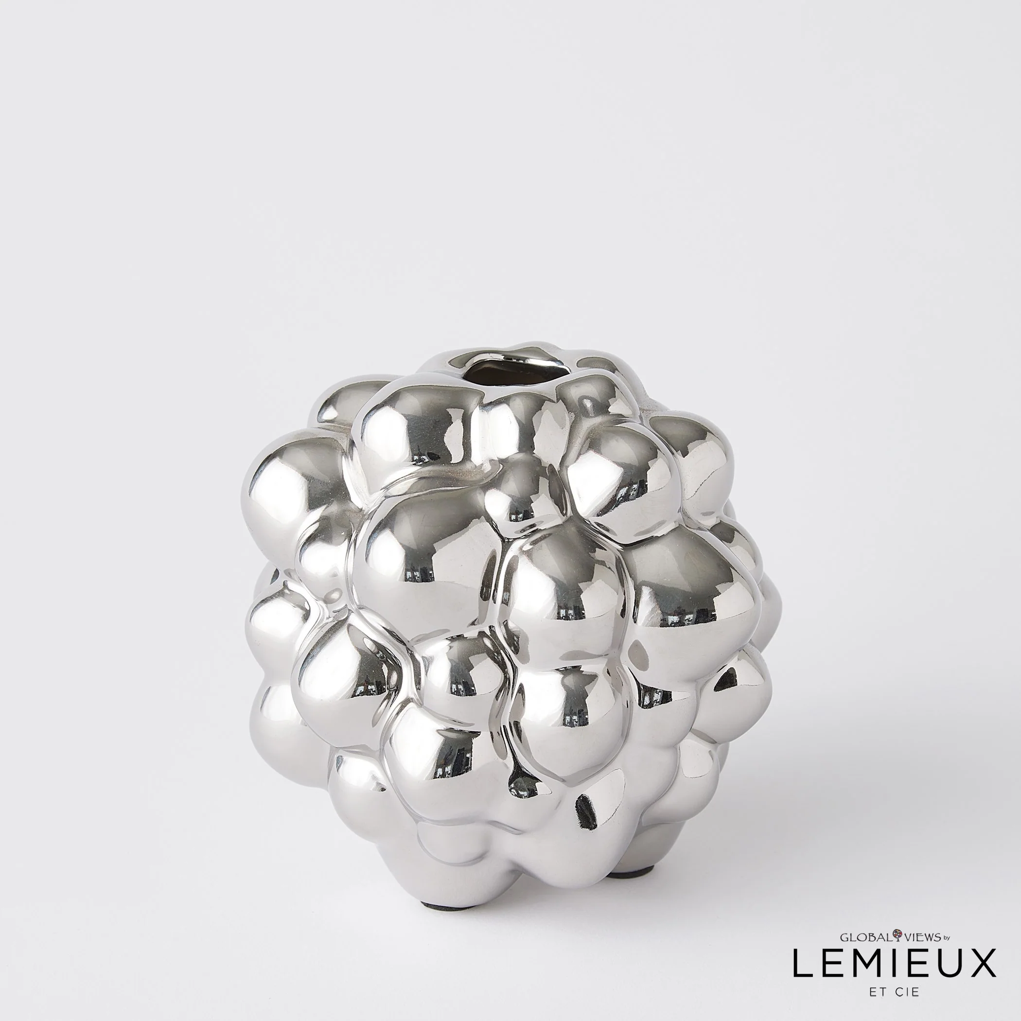 Global Views Bubble Vase Bright Silver - Image 2