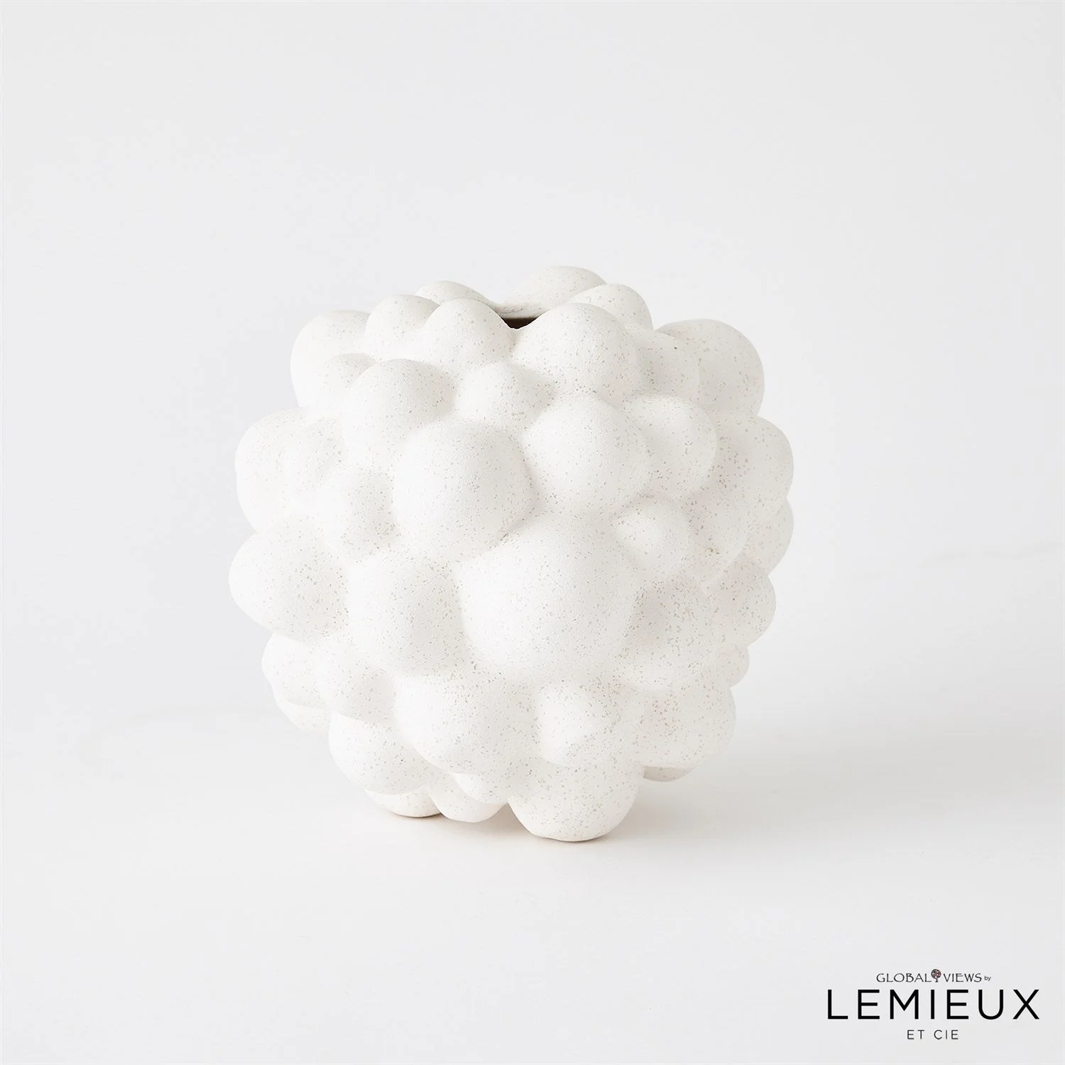 Global Views Bubble Vase - Volcanic White - Image 4