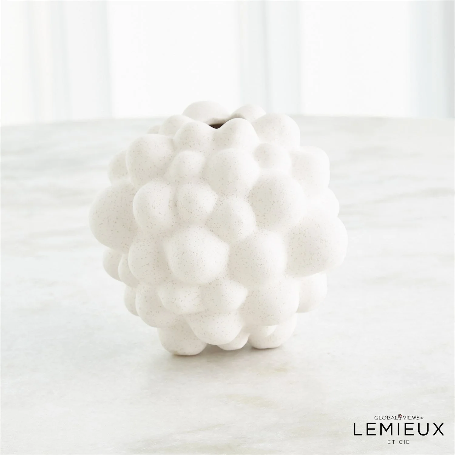 Global Views Bubble Vase - Volcanic White - Image 5