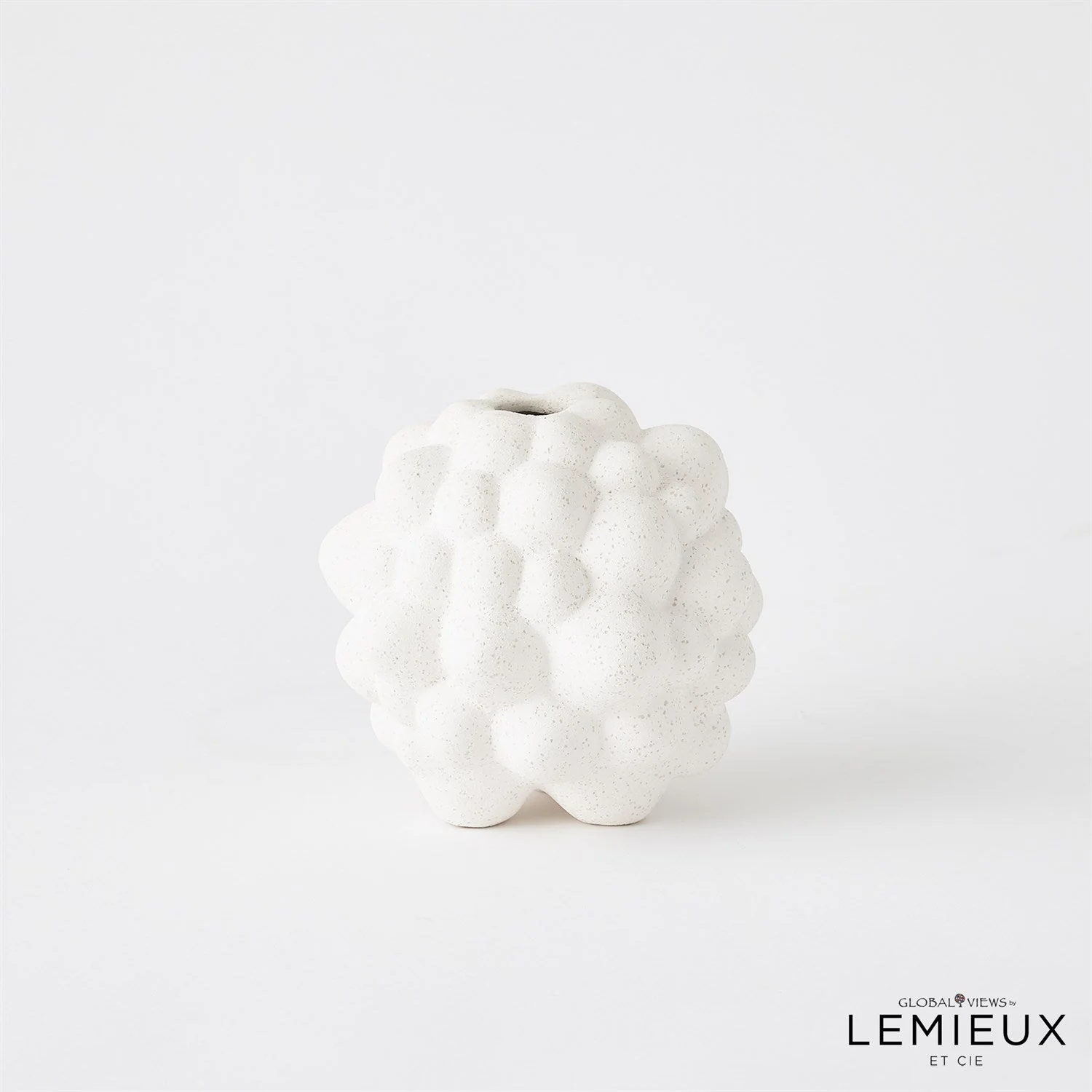 Global Views Bubble Vase - Volcanic White - Image 6