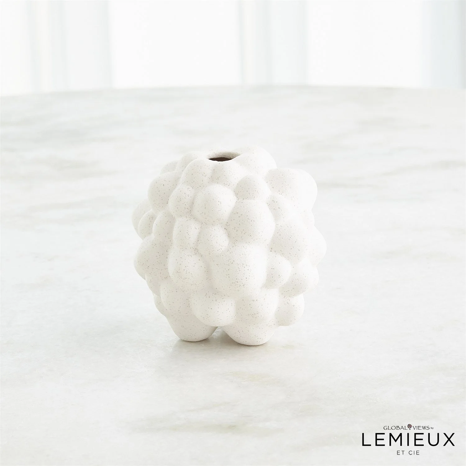 Global Views Bubble Vase - Volcanic White - Image 7