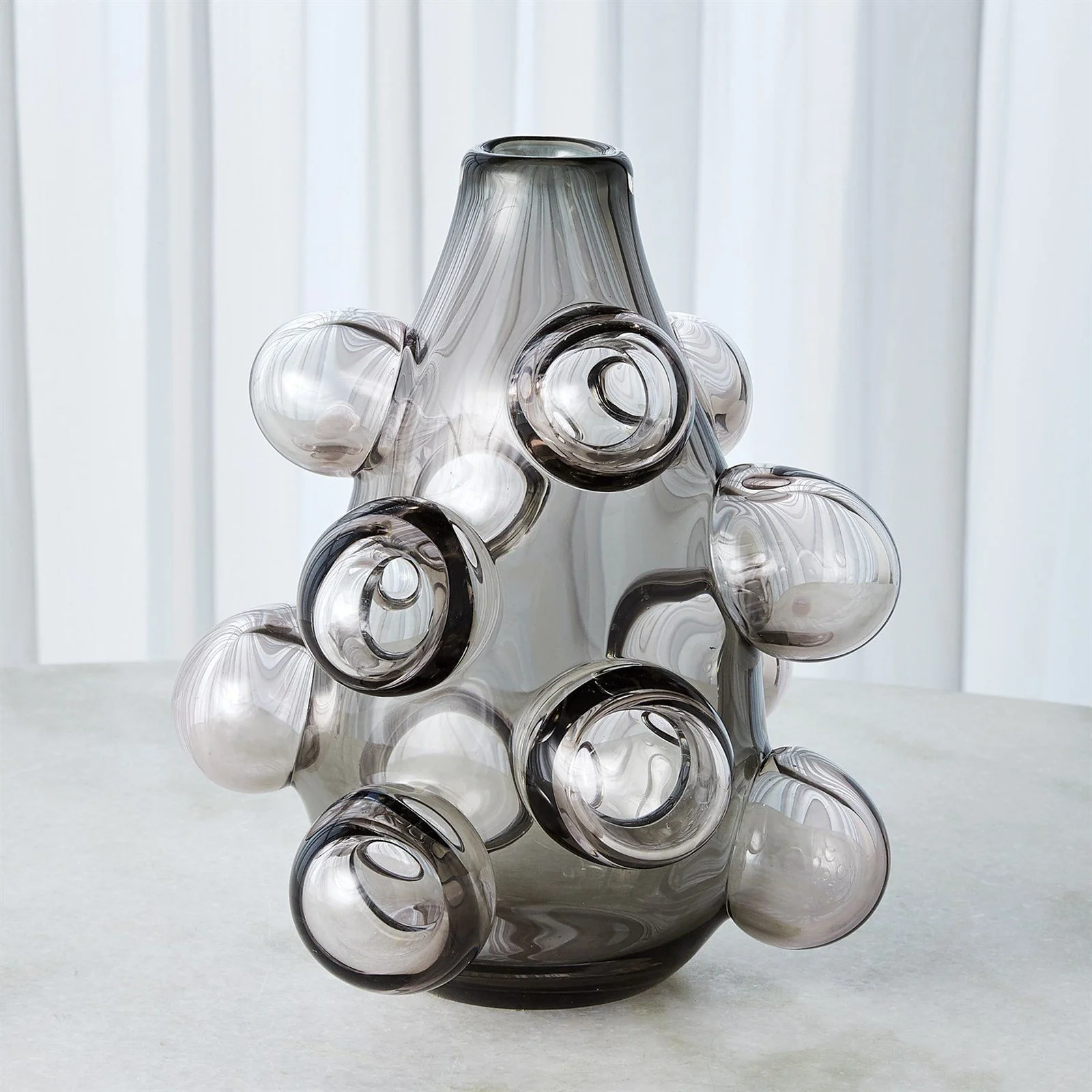 Global Views Bubbled Vase - Smoke Grey - Image 2