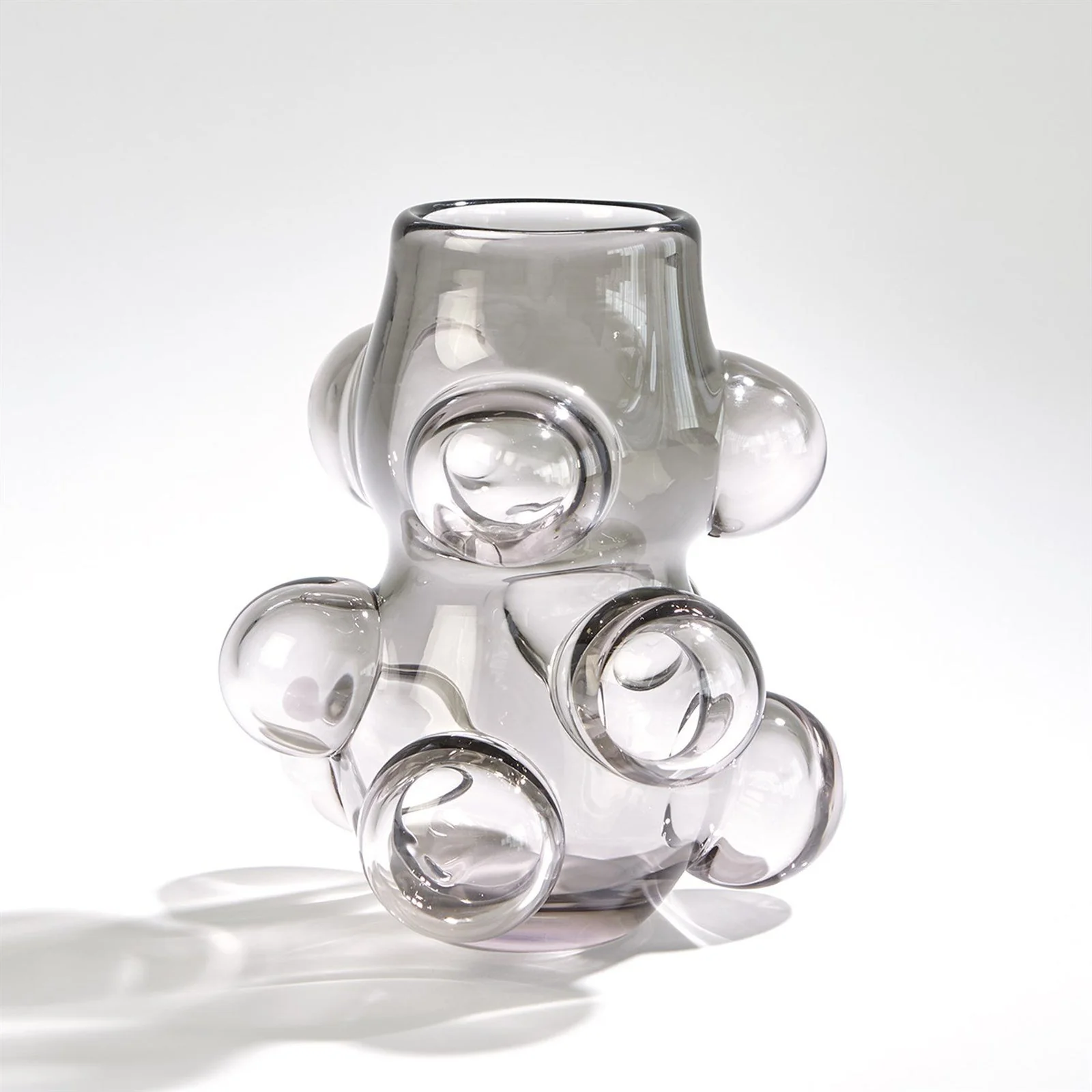 Global Views Bubbled Vase - Smoke Grey - Image 3