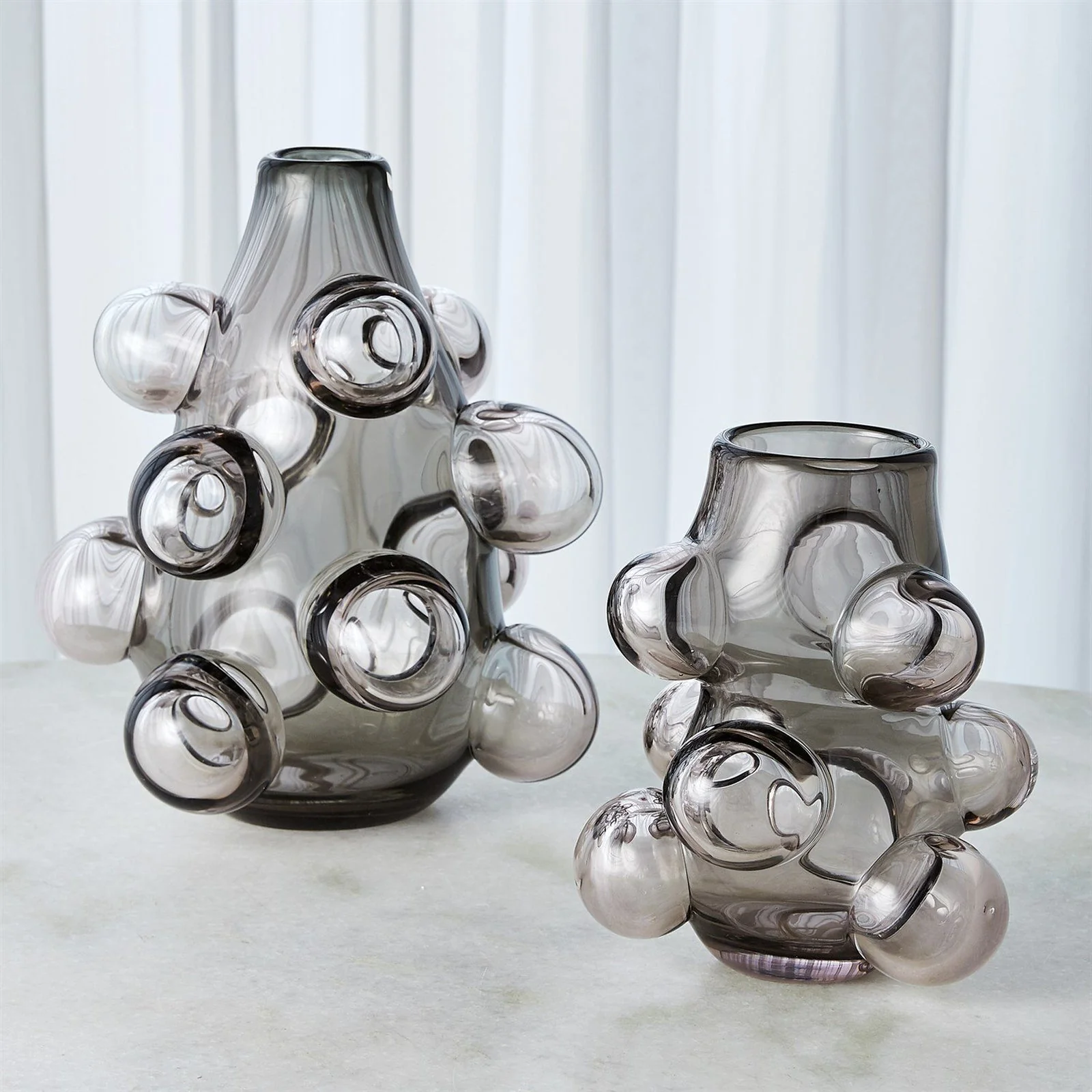 Global Views Bubbled Vase - Smoke Grey - Image 5