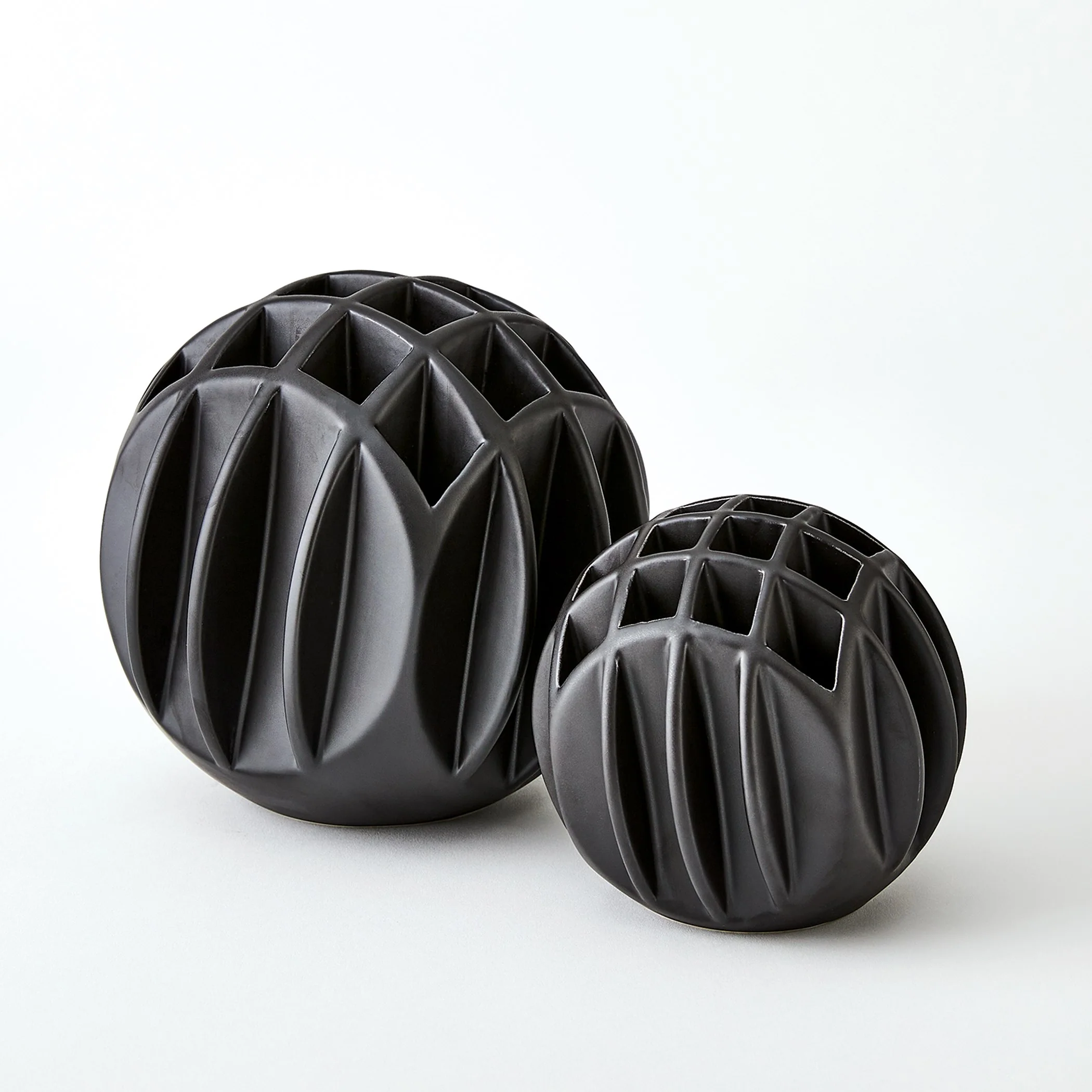 Global Views Bud Ball Vase Matte Black - Image 2