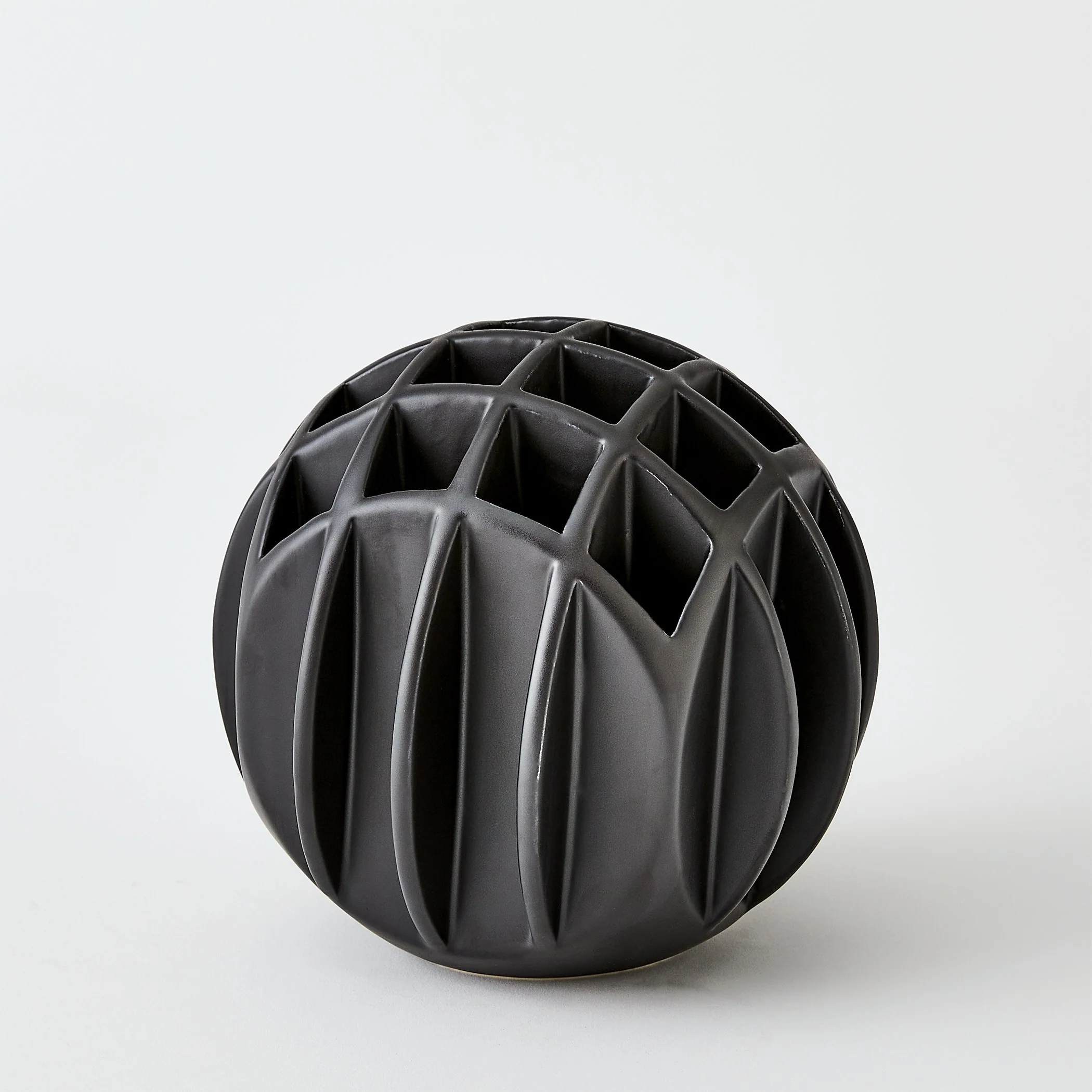 Global Views Bud Ball Vase Matte Black - Image 6