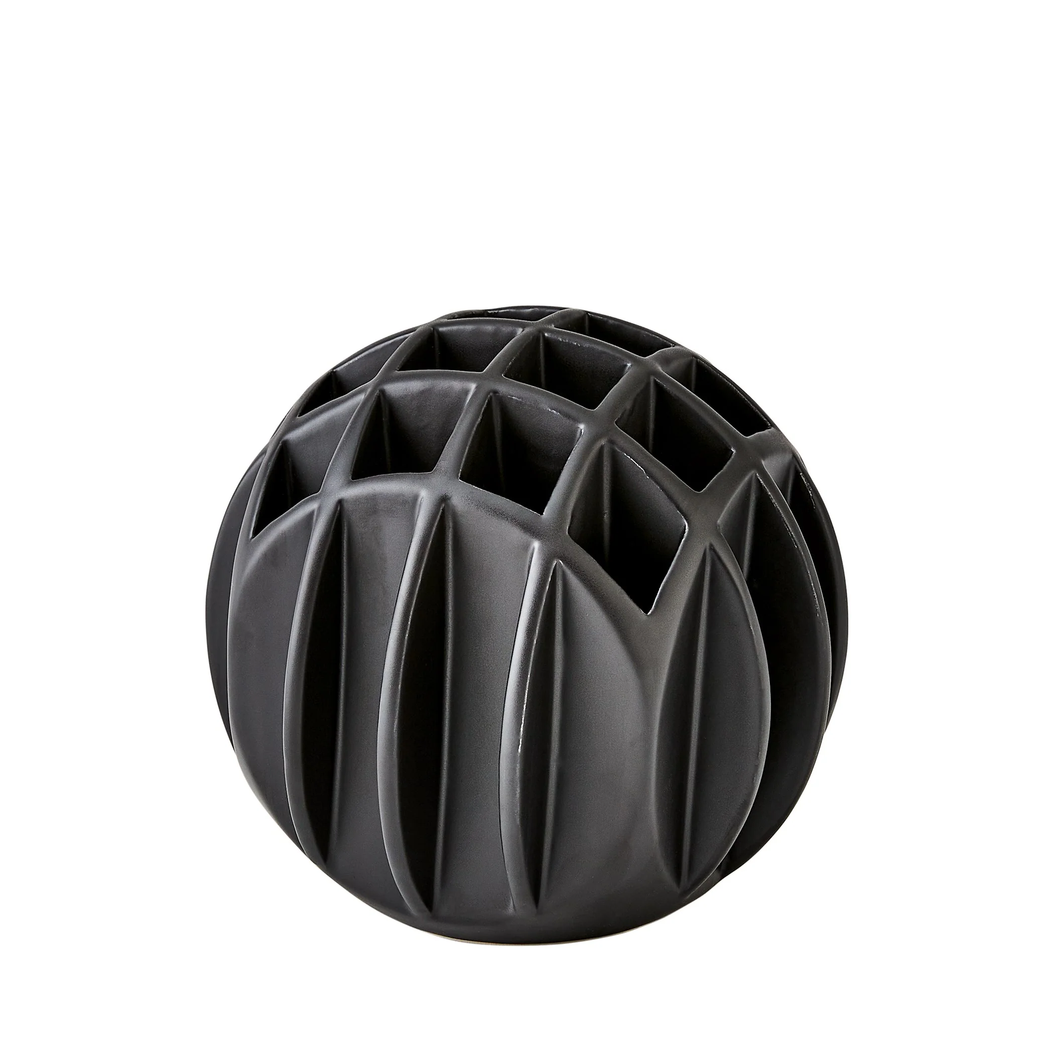 Global Views Bud Ball Vase Matte Black - Image 8