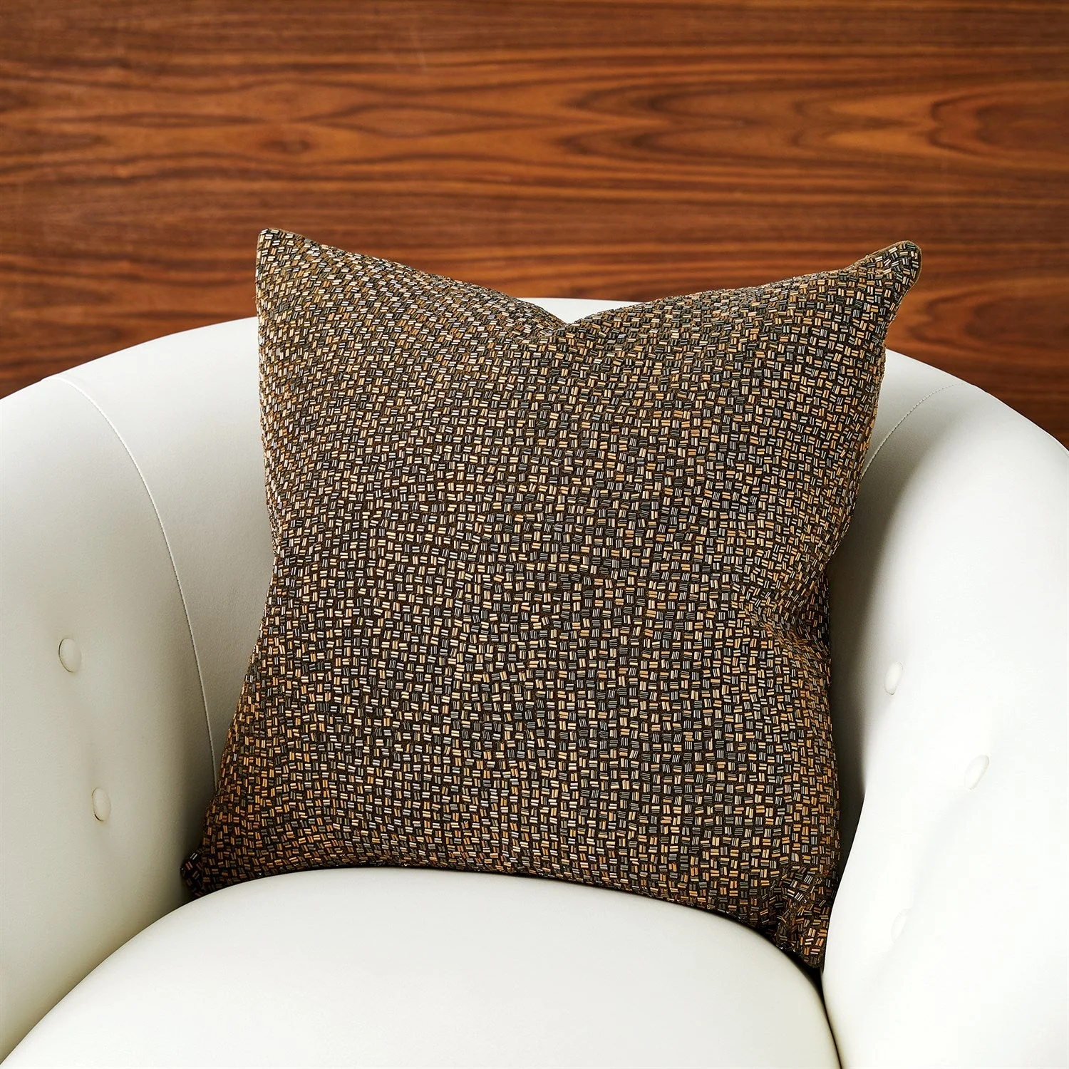 Global Views Bugle Beaded Pillow Clearance - Image 2