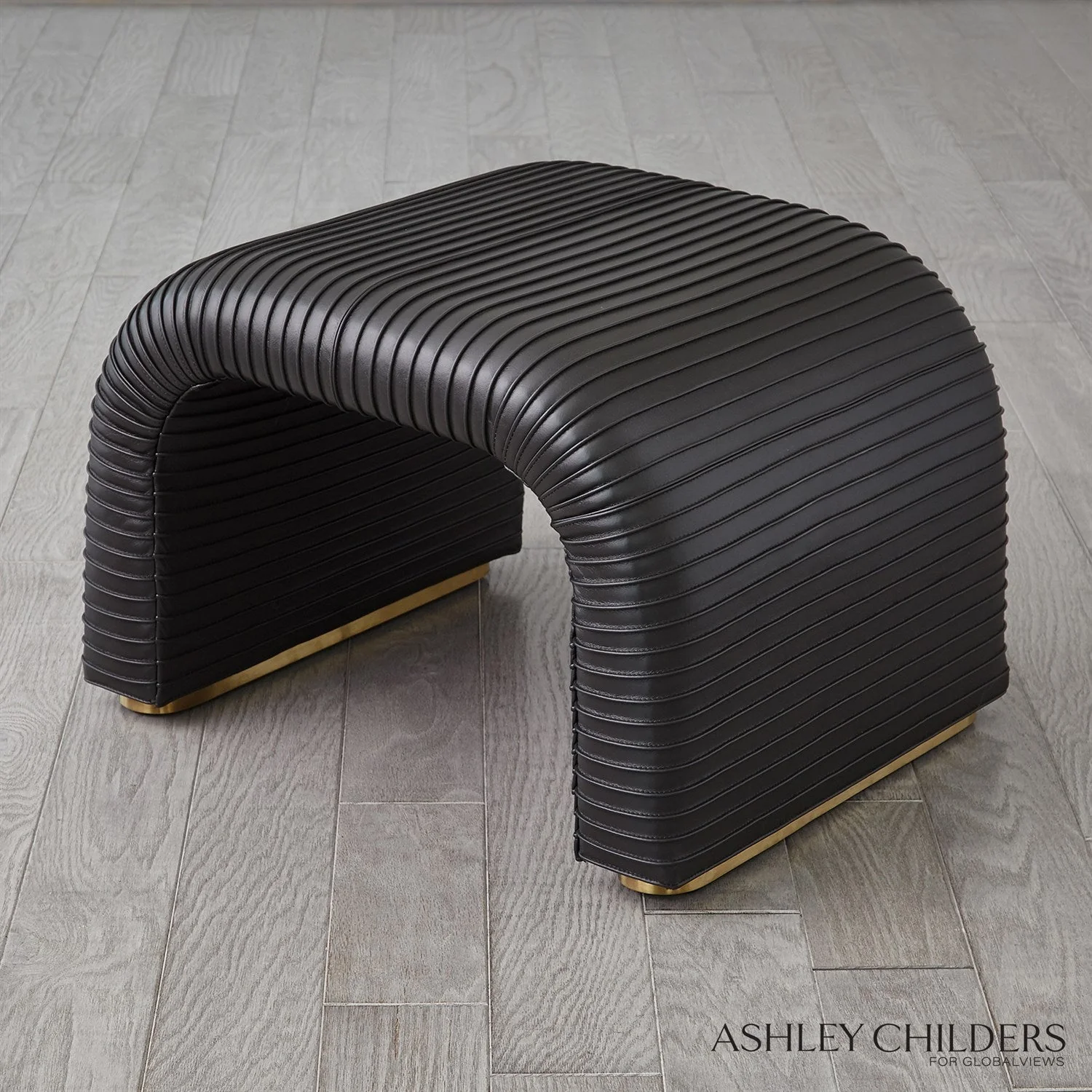 Global Views Cade Stool by Ashley Childers - Image 2
