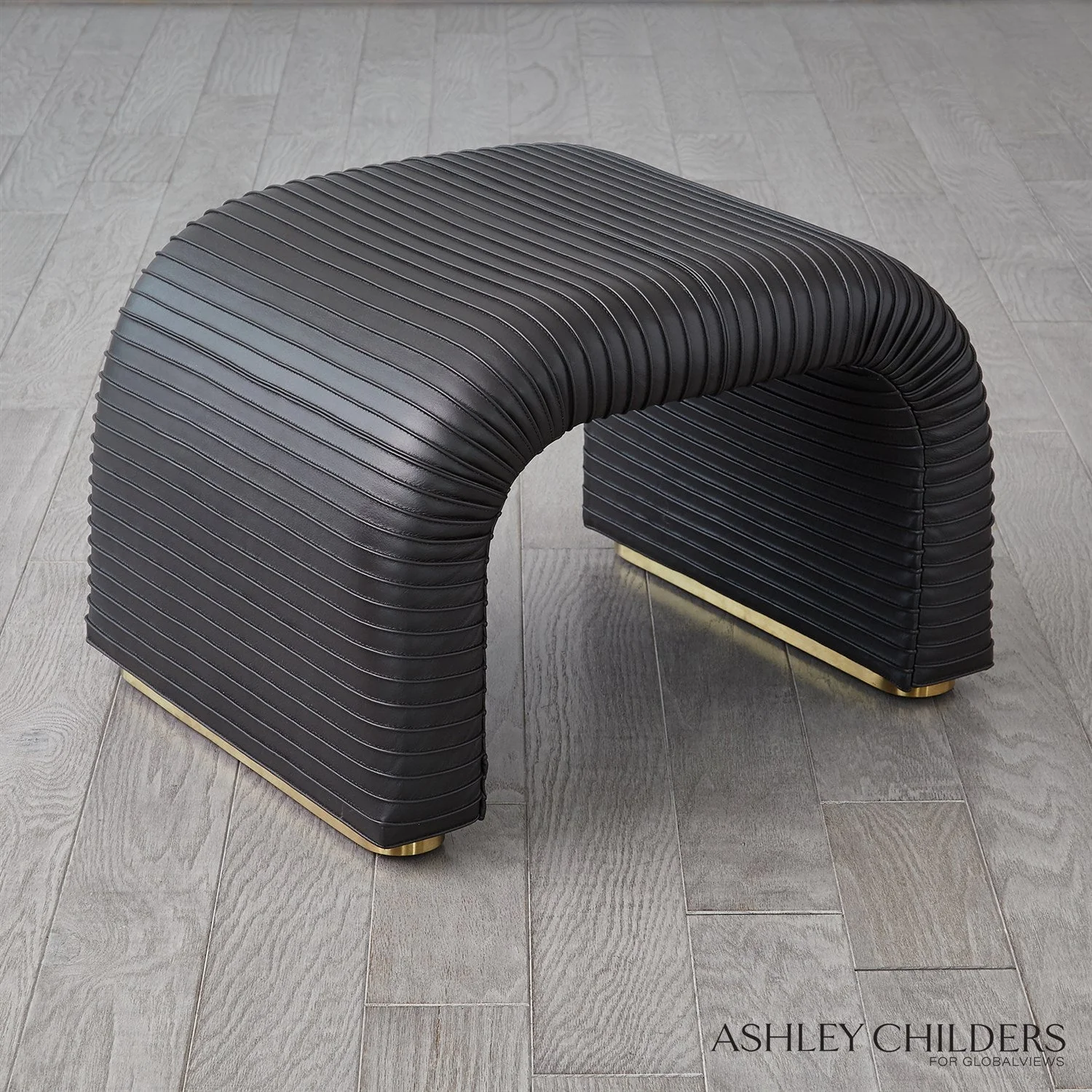 Global Views Cade Stool by Ashley Childers - Image 3