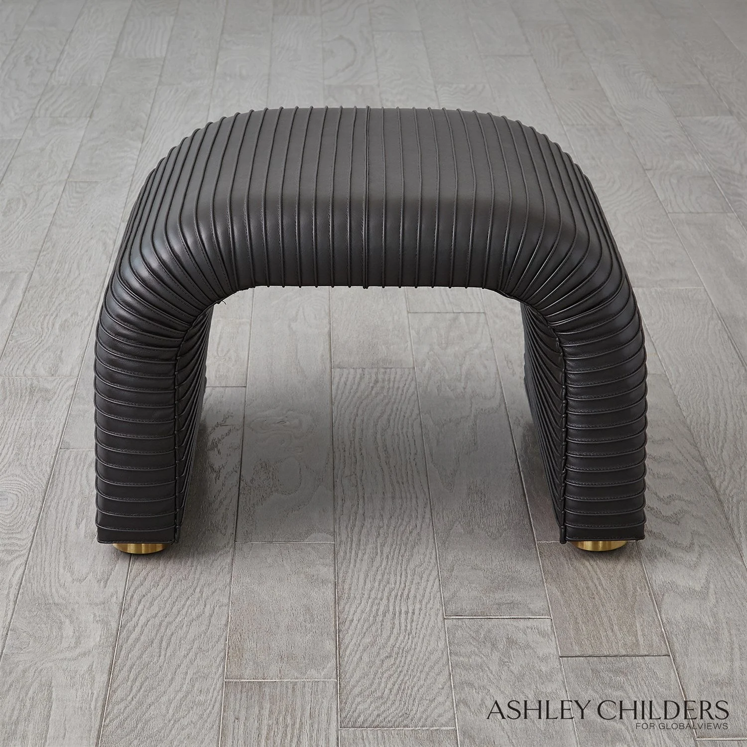 Global Views Cade Stool by Ashley Childers - Image 4