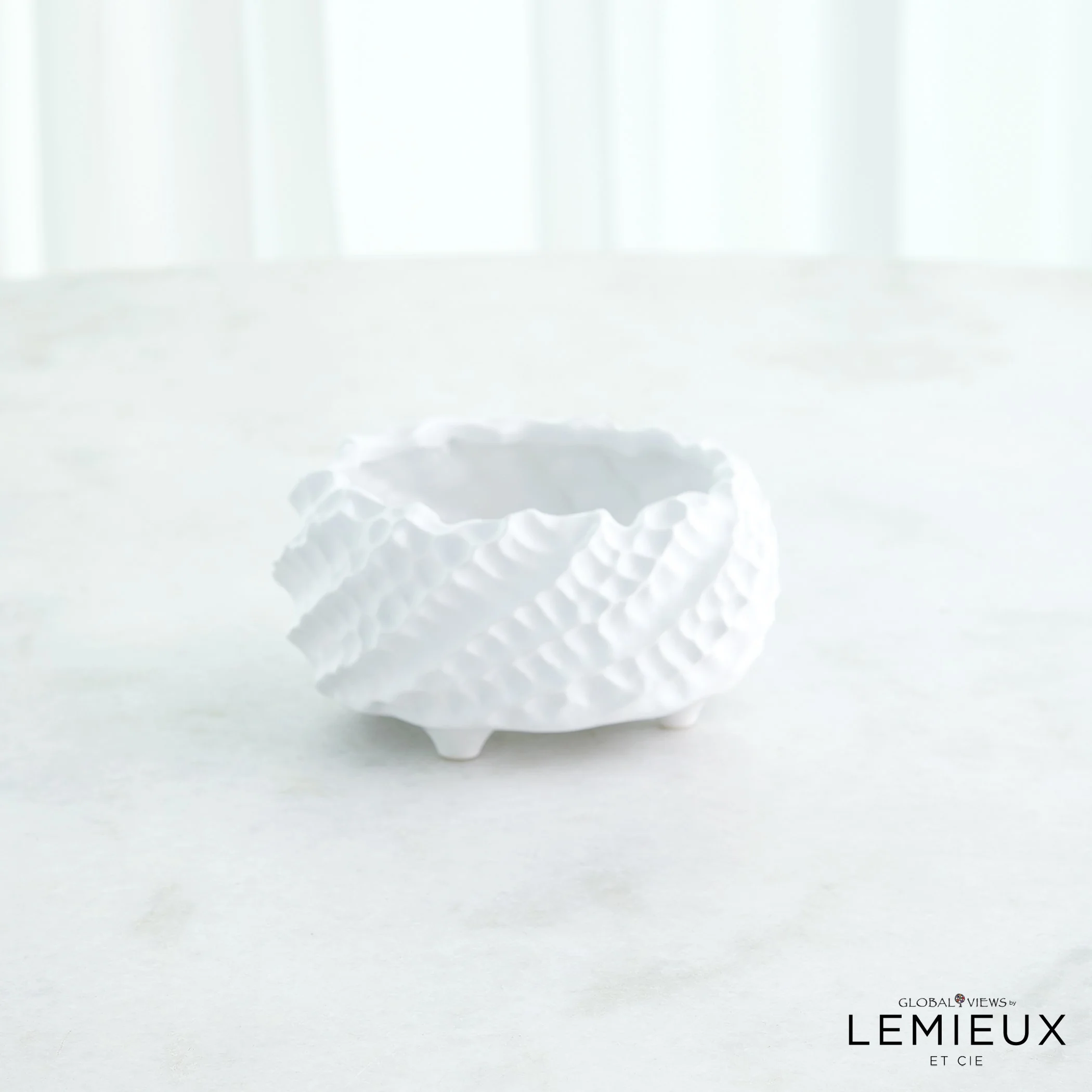 Global Views Cadoret Bowl Matte White - Image 2