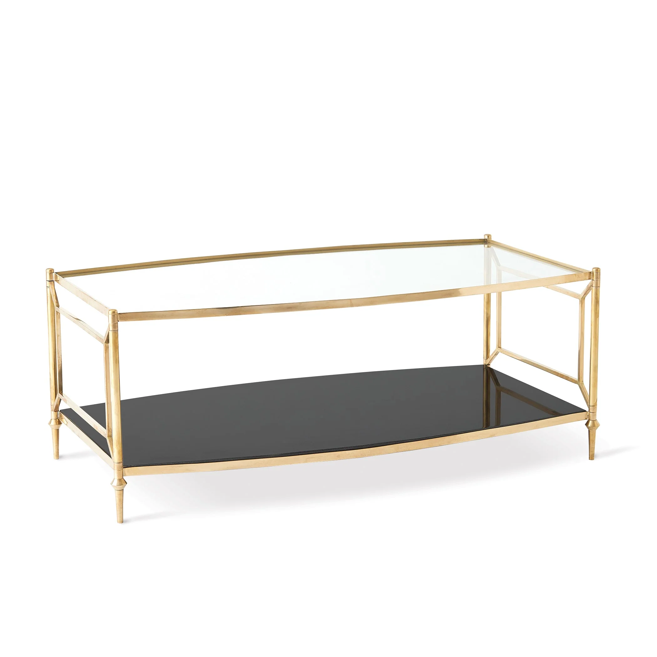 Global Views Camber Cocktail Table-Brass - Image 3