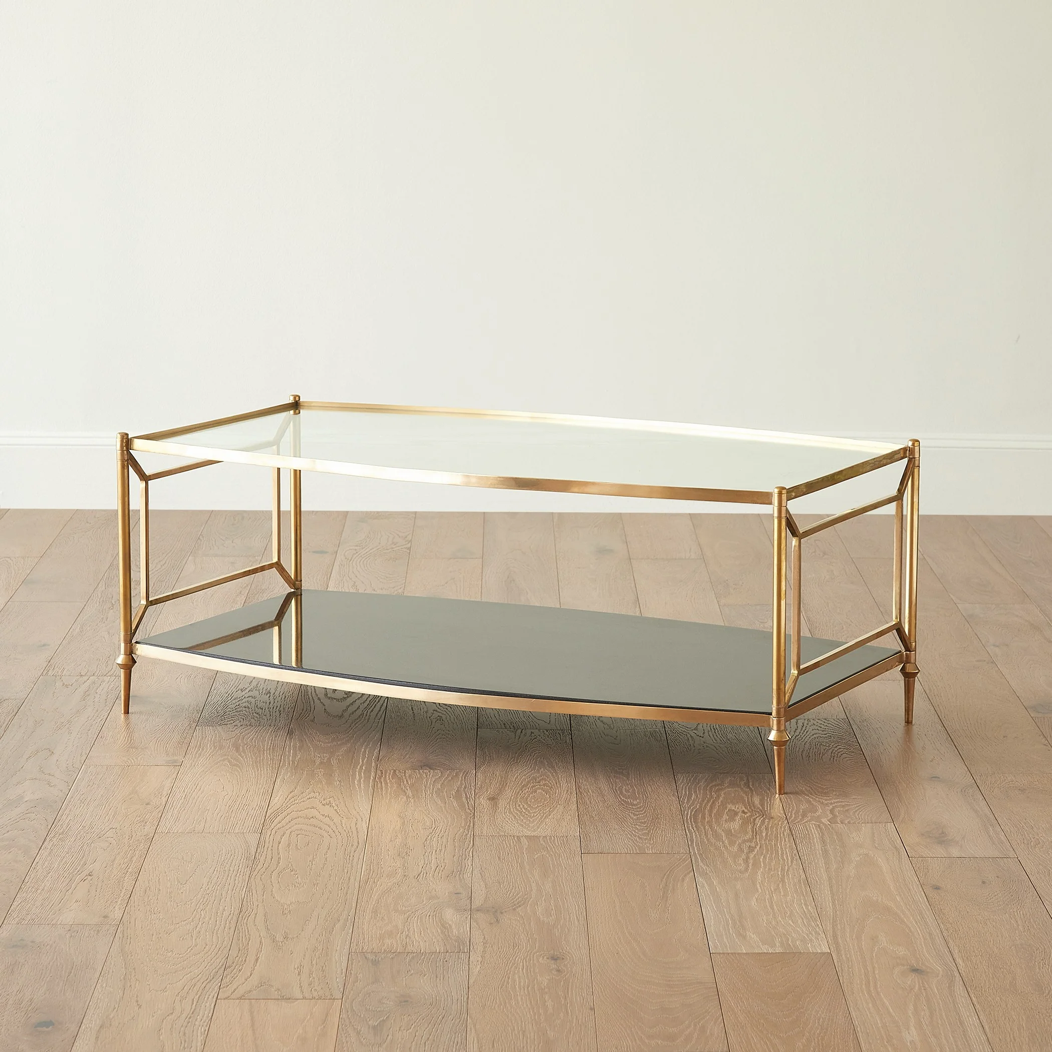 Global Views Camber Cocktail Table-Brass - Image 4