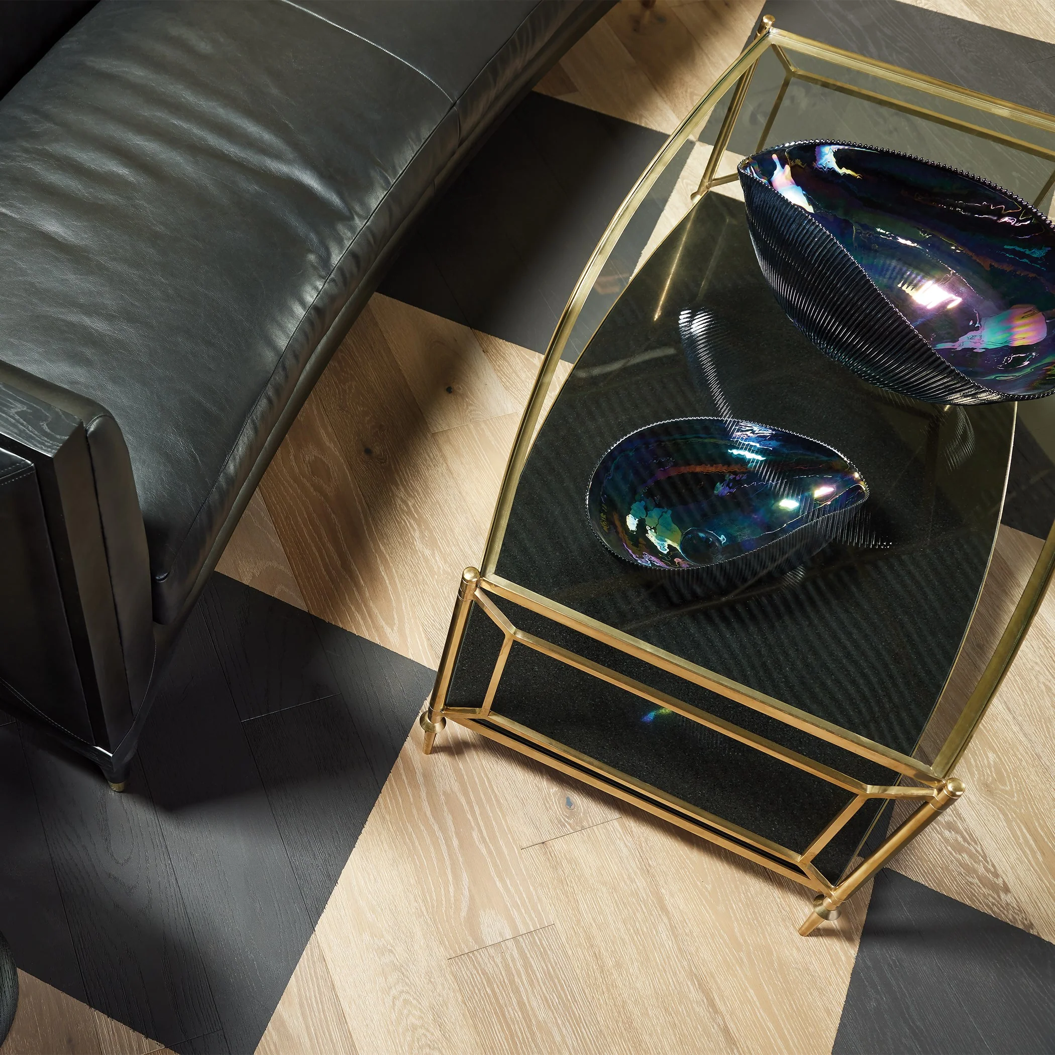 Global Views Camber Cocktail Table-Brass - Image 6