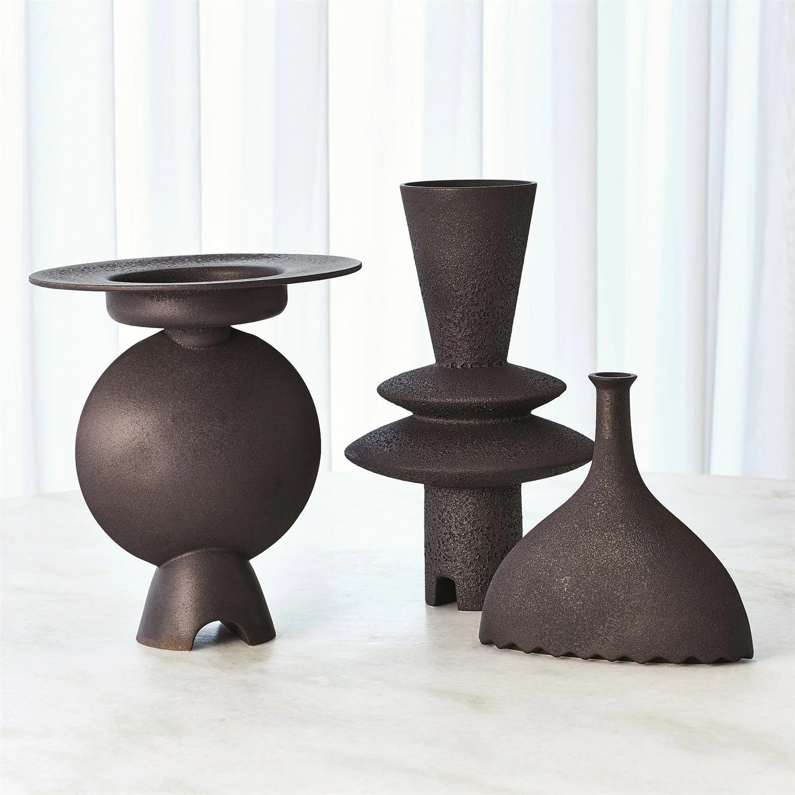 Global Views Camille Geometric Vase - Image 6