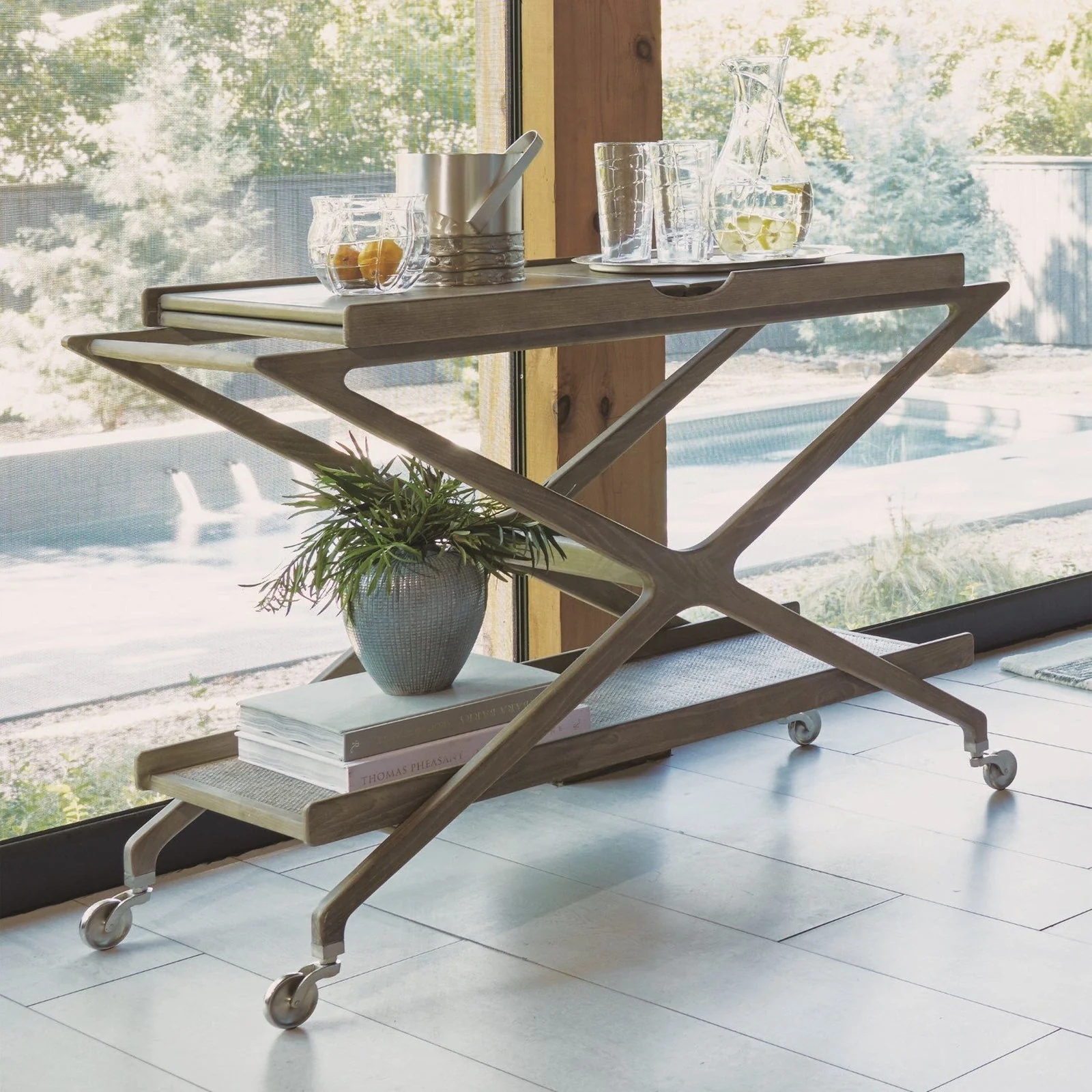 Global Views Campaign Bar Cart - Image 4