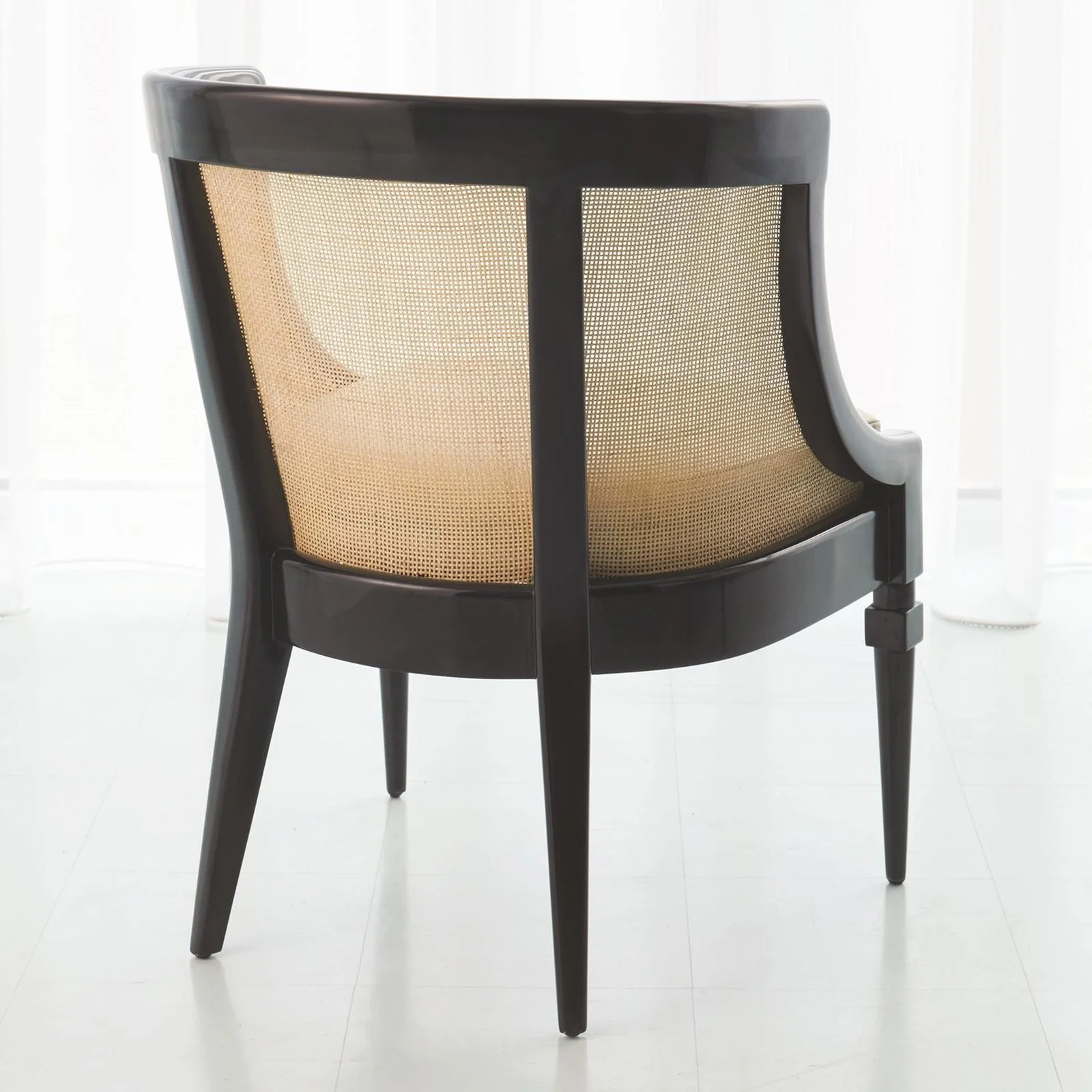 Global Views Cane Chair-Black - Image 2