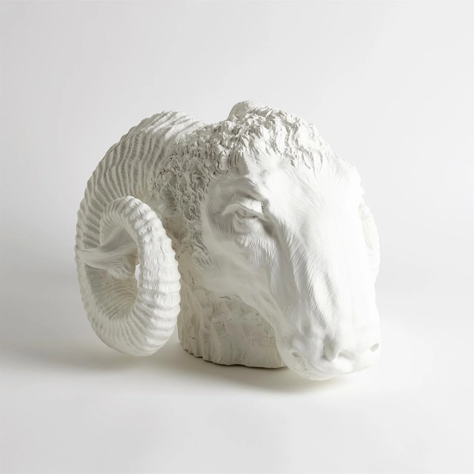 Global Views Capricorn Sculpture-Matte White - Image 2