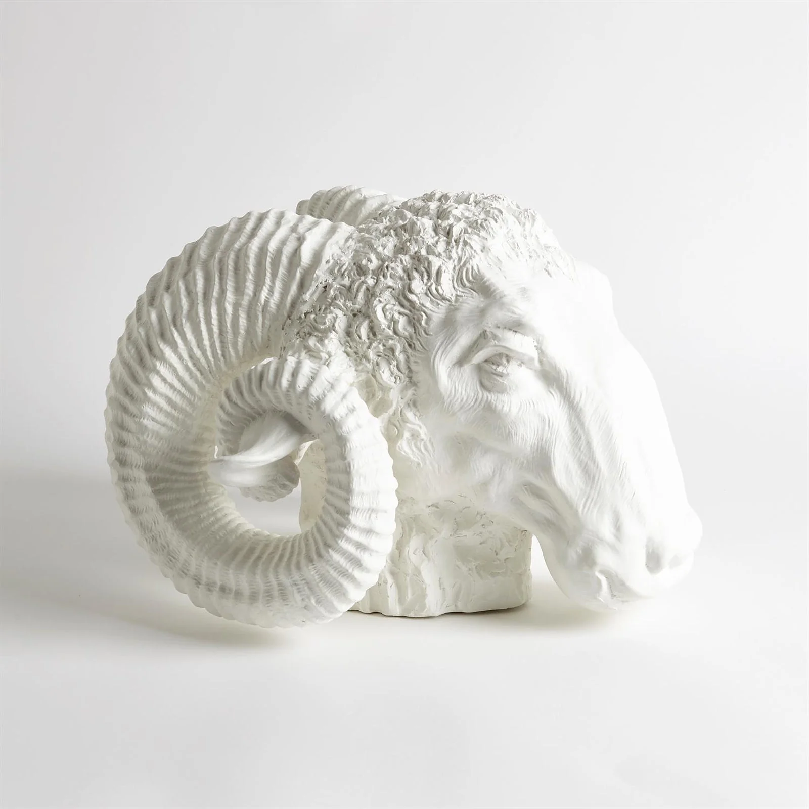 Global Views Capricorn Sculpture-Matte White - Image 3