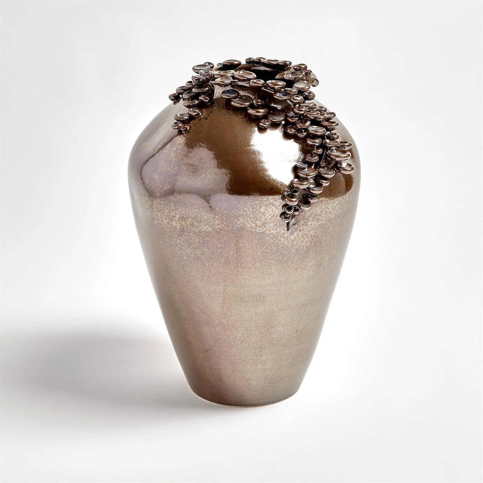 Global Views Cascading Reef Vase-Reactive Bronze - Image 2