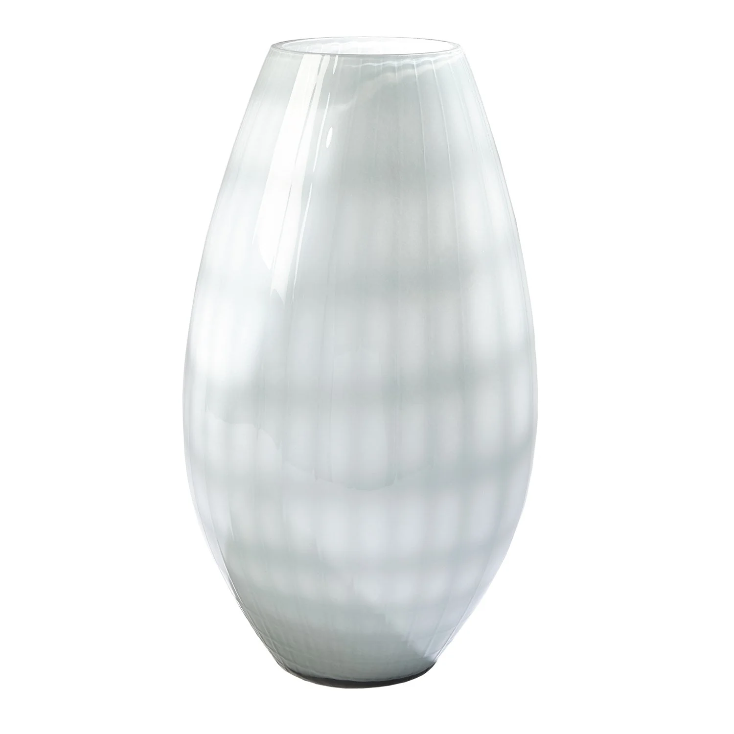 Global Views Cased Glass Grid Vase - Blue - Image 3