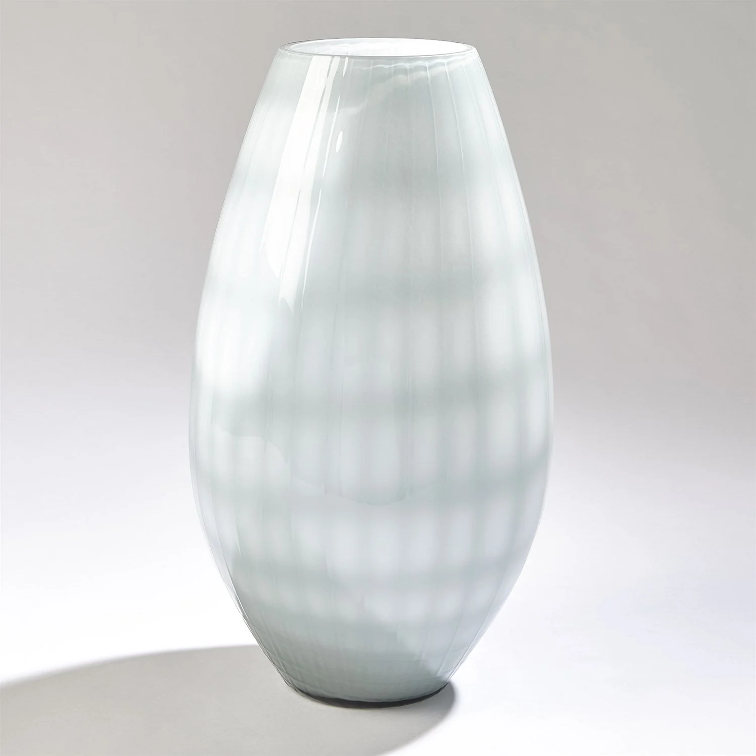 Global Views Cased Glass Grid Vase - Blue - Image 5