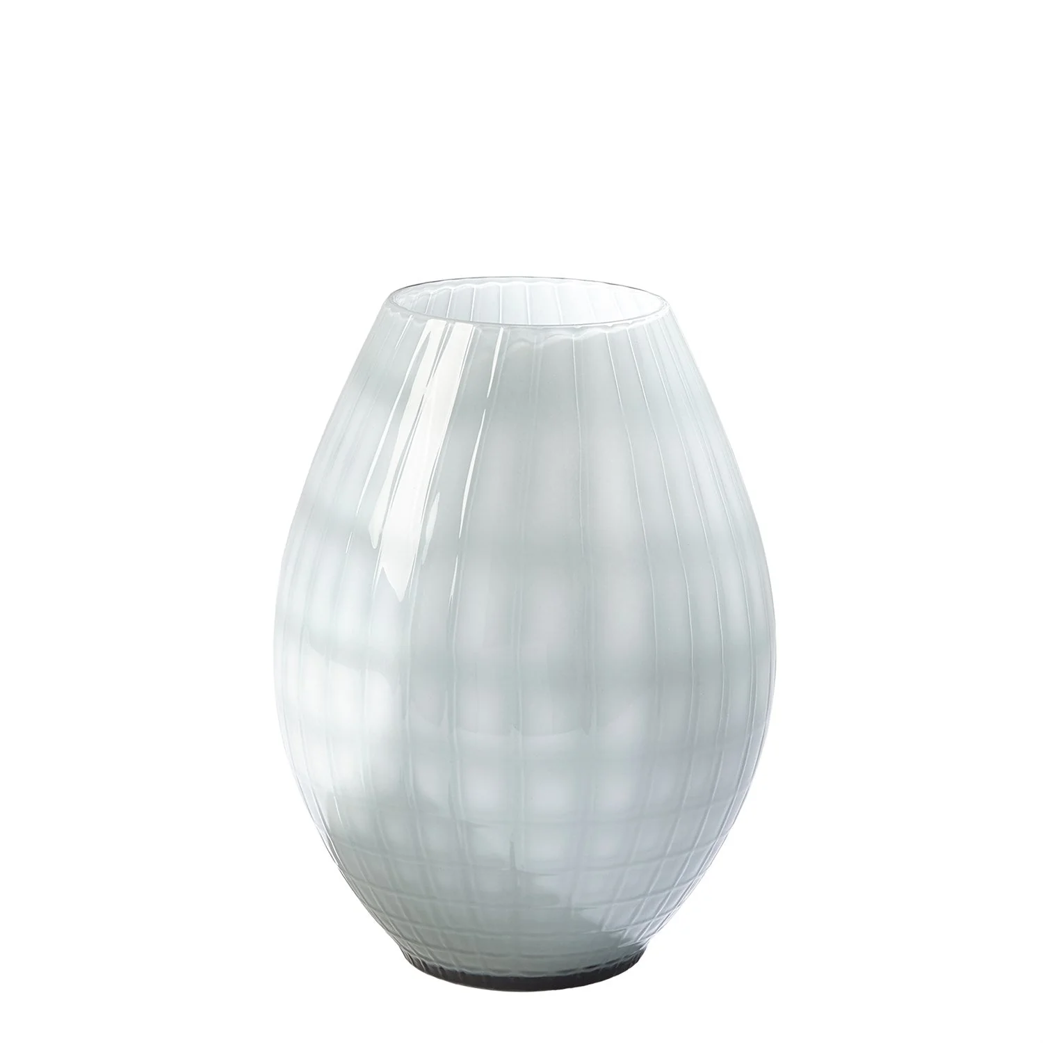 Global Views Cased Glass Grid Vase - Blue - Image 6