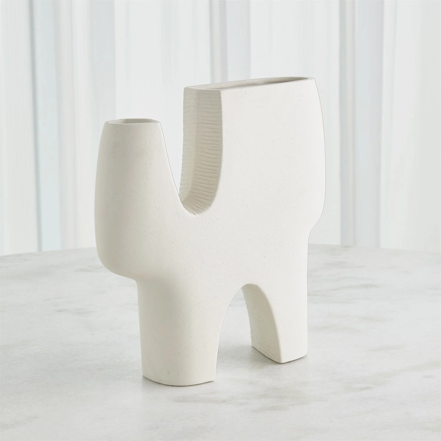 Global Views Cassel Vase - Matte White - Image 6