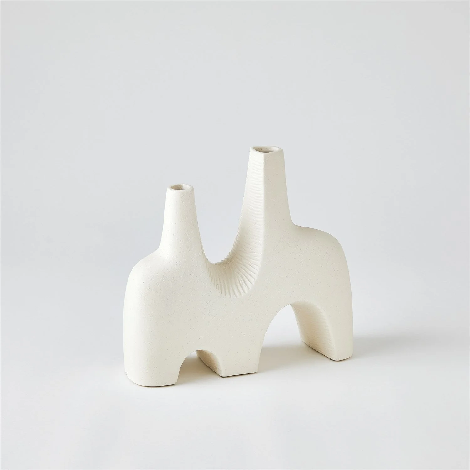 Global Views Cassel Vase - Matte White - Image 7