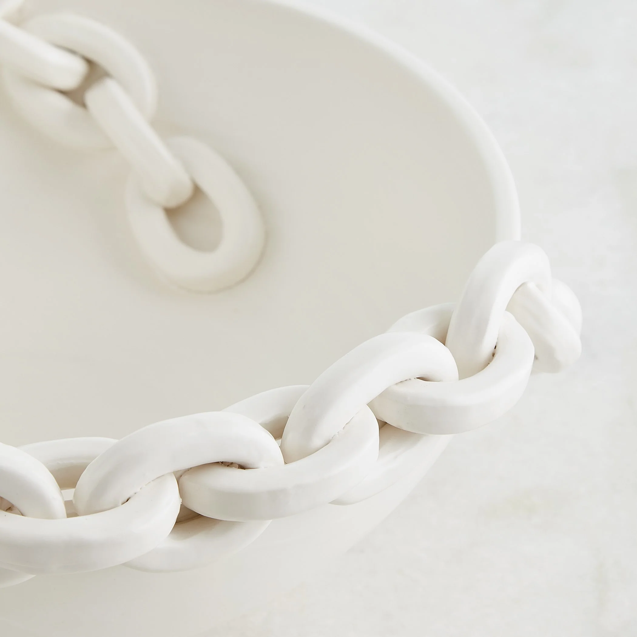 Global Views Catena Matte White Vase and Bowl - Image 2