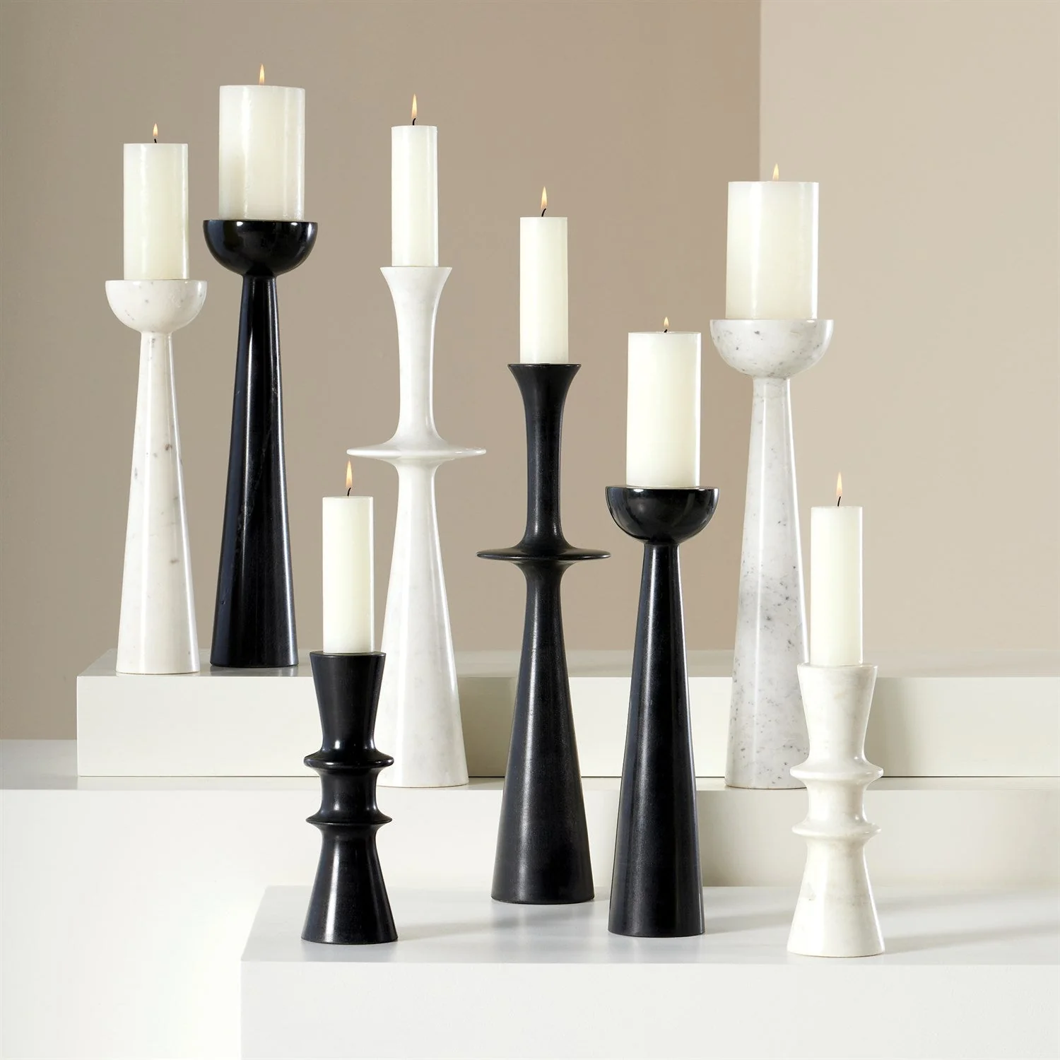 Global Views Center Flair Candle Stand - Black - Image 6