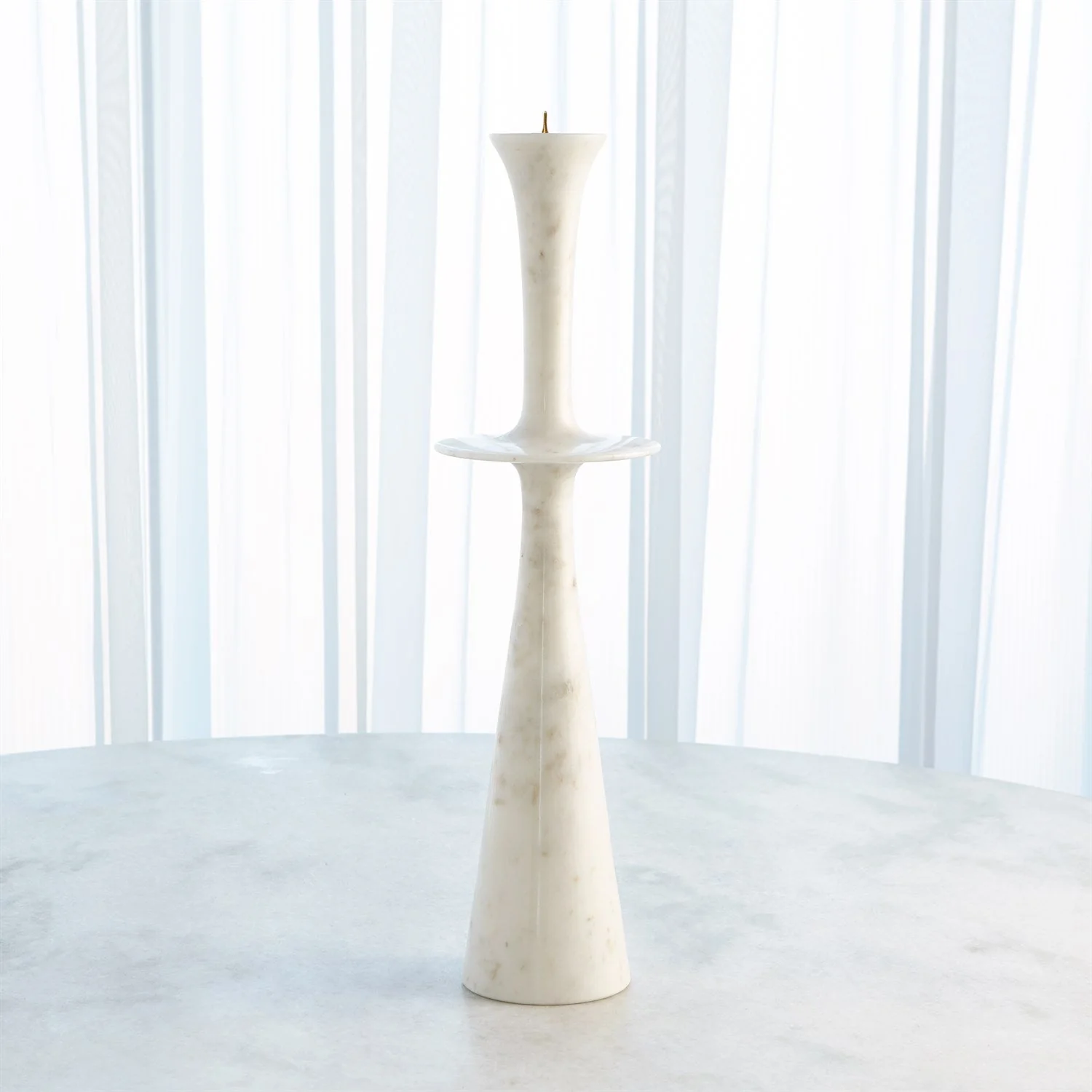 Global Views Center Flair Candle Stand - White - Image 2