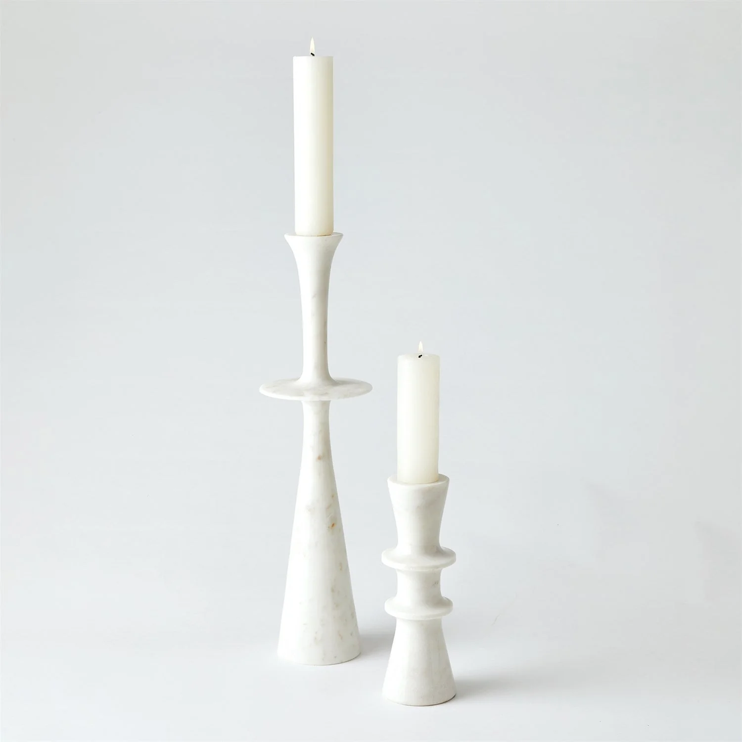 Global Views Center Flair Candle Stand - White - Image 4