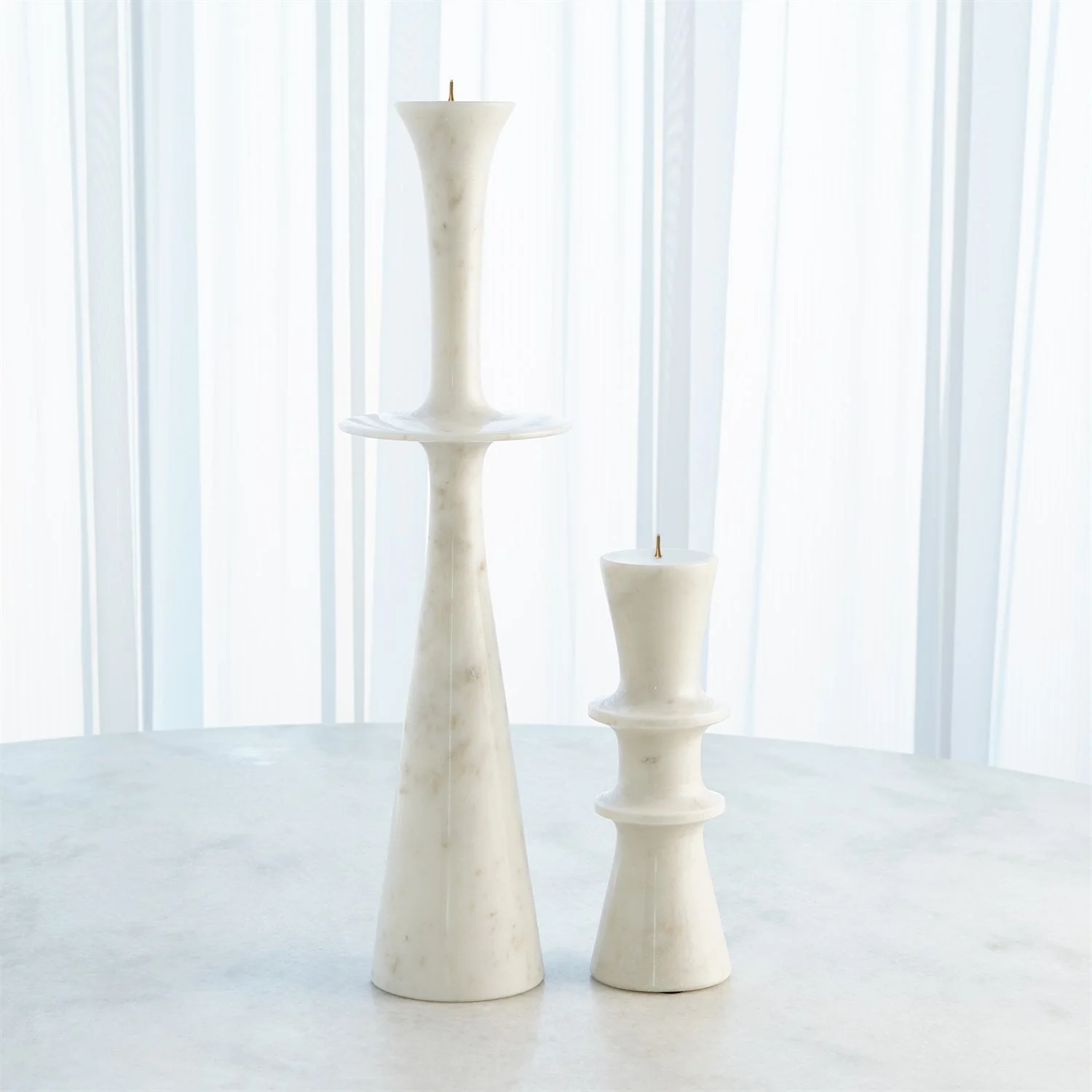 Global Views Center Flair Candle Stand - White - Image 5