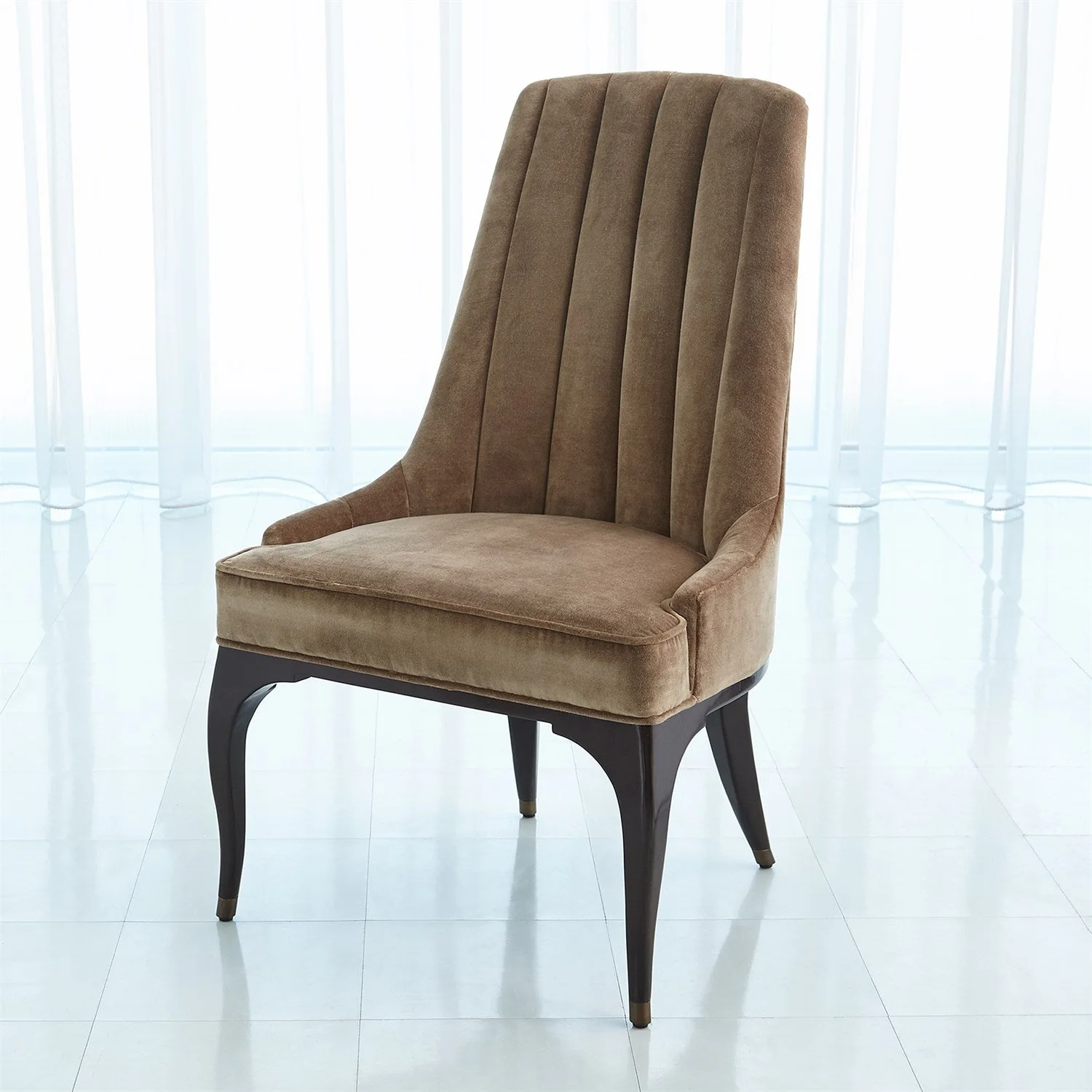Global Views Channel Tufted Dining Chair - Image 2