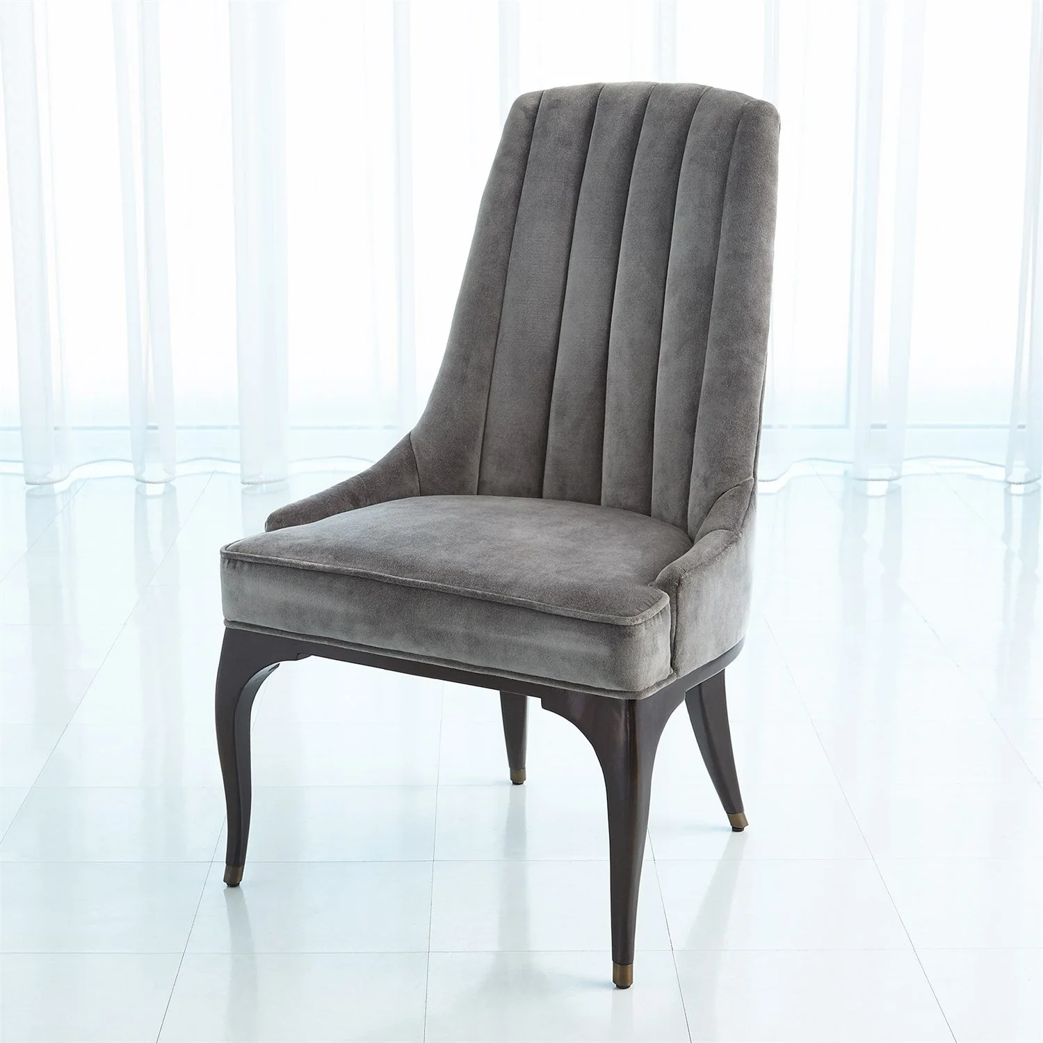 Global Views Channel Tufted Dining Chair - Image 4