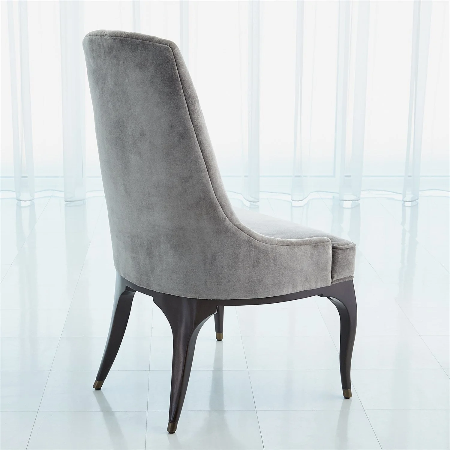 Global Views Channel Tufted Dining Chair - Image 8