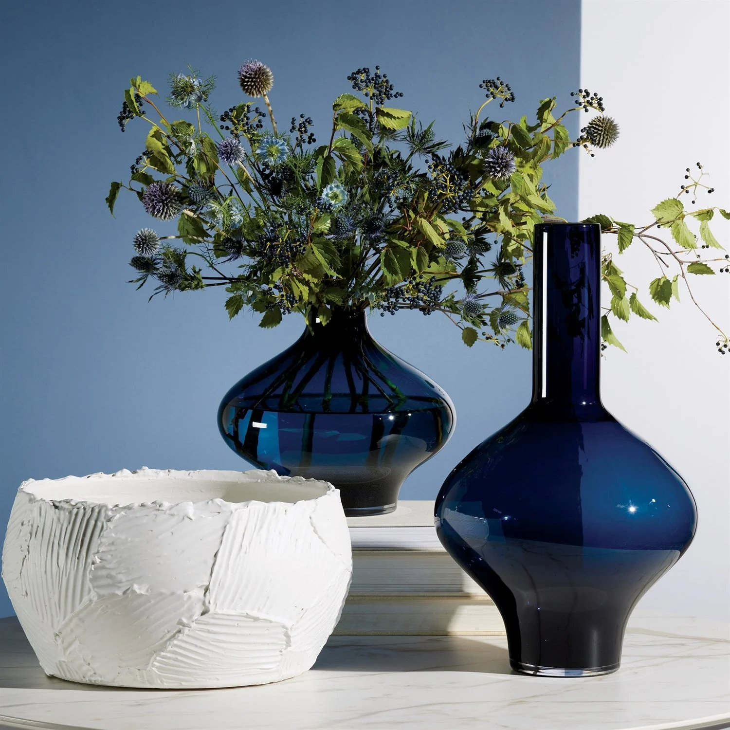 Global Views Chip Bowl & Vases - Matte White - Image 2