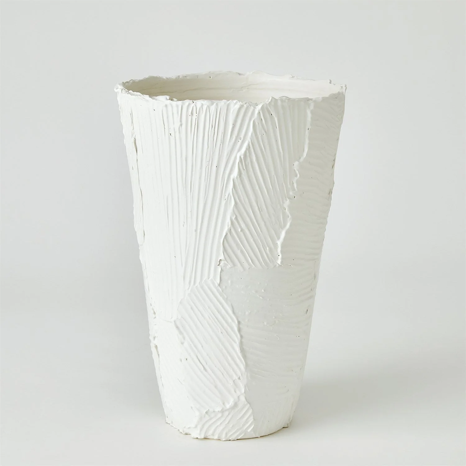 Global Views Chip Bowl & Vases - Matte White - Image 8