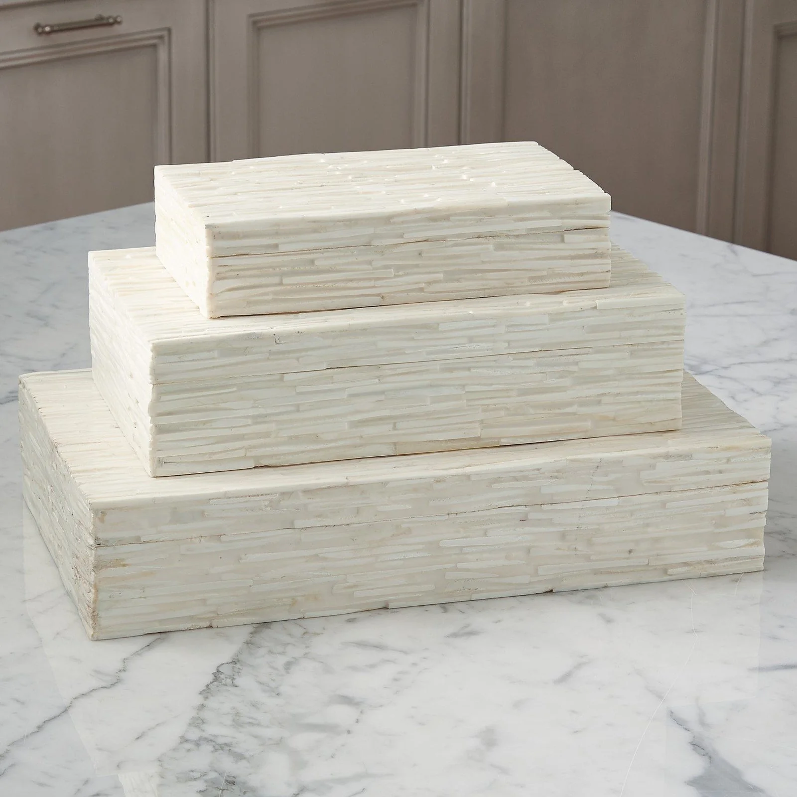 Global Views Chiseled Bone Storage Box - Image 11