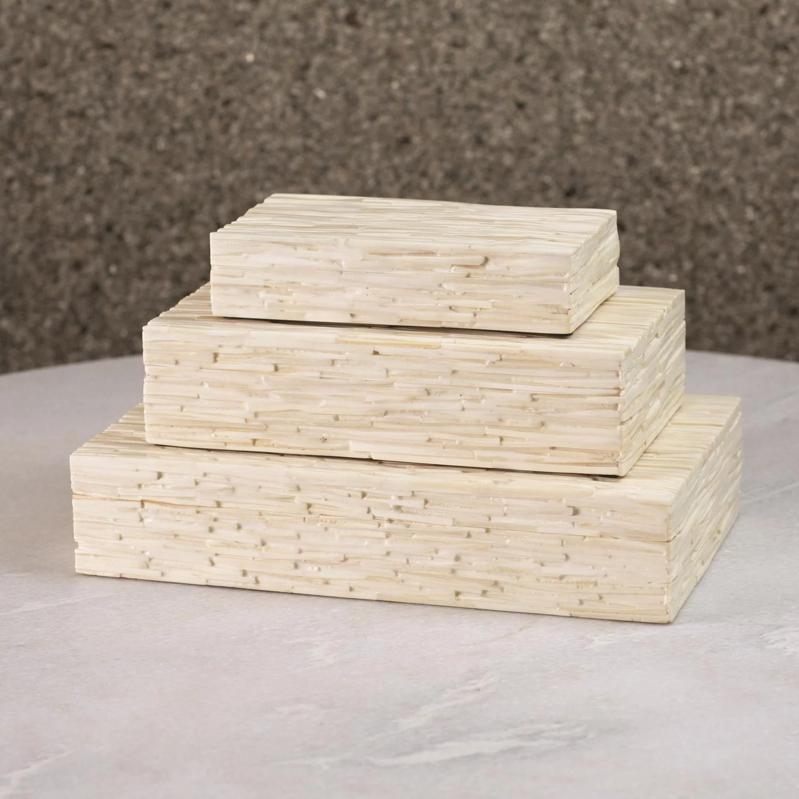 Global Views Chiseled Bone Storage Box - Image 12