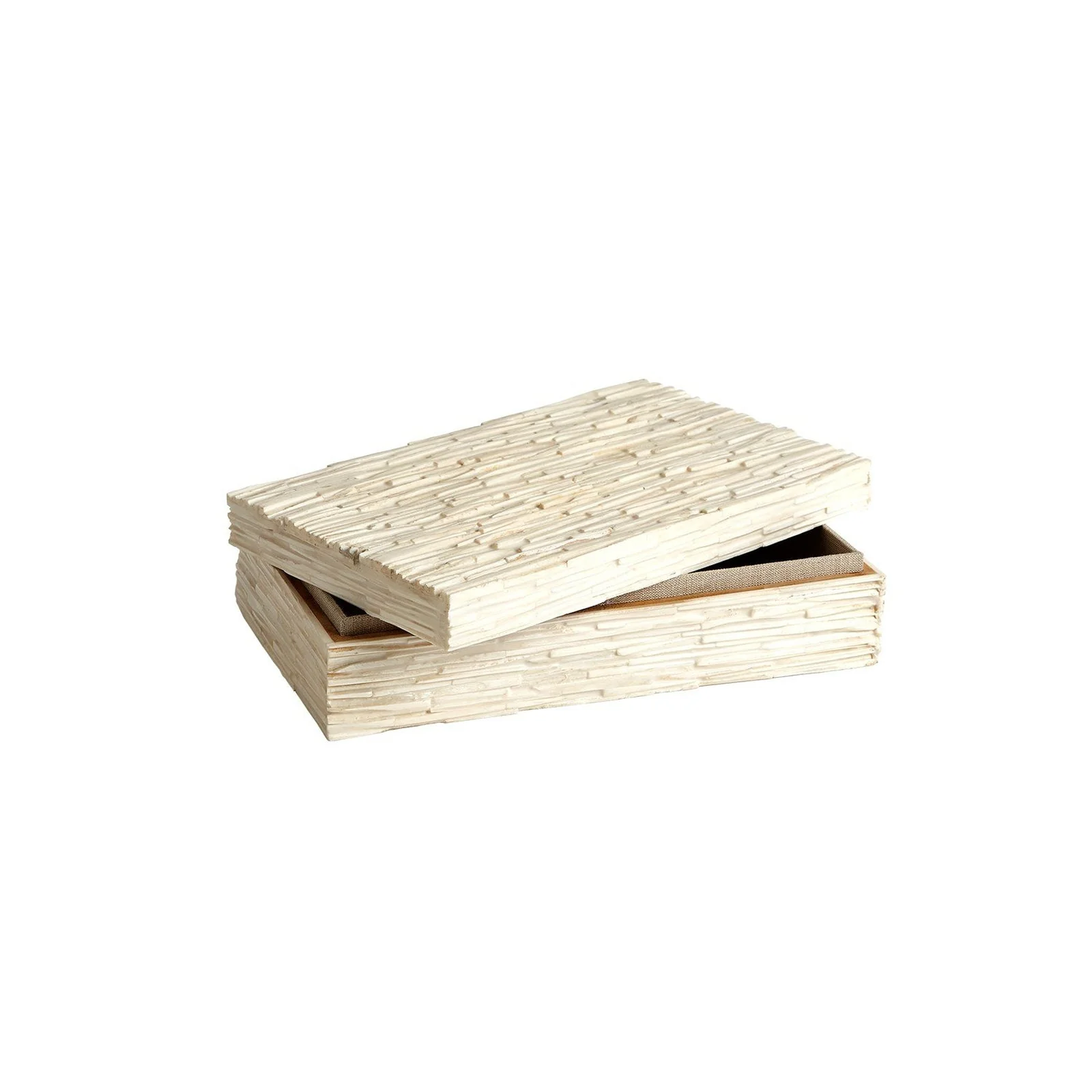 Global Views Chiseled Bone Storage Box - Image 5