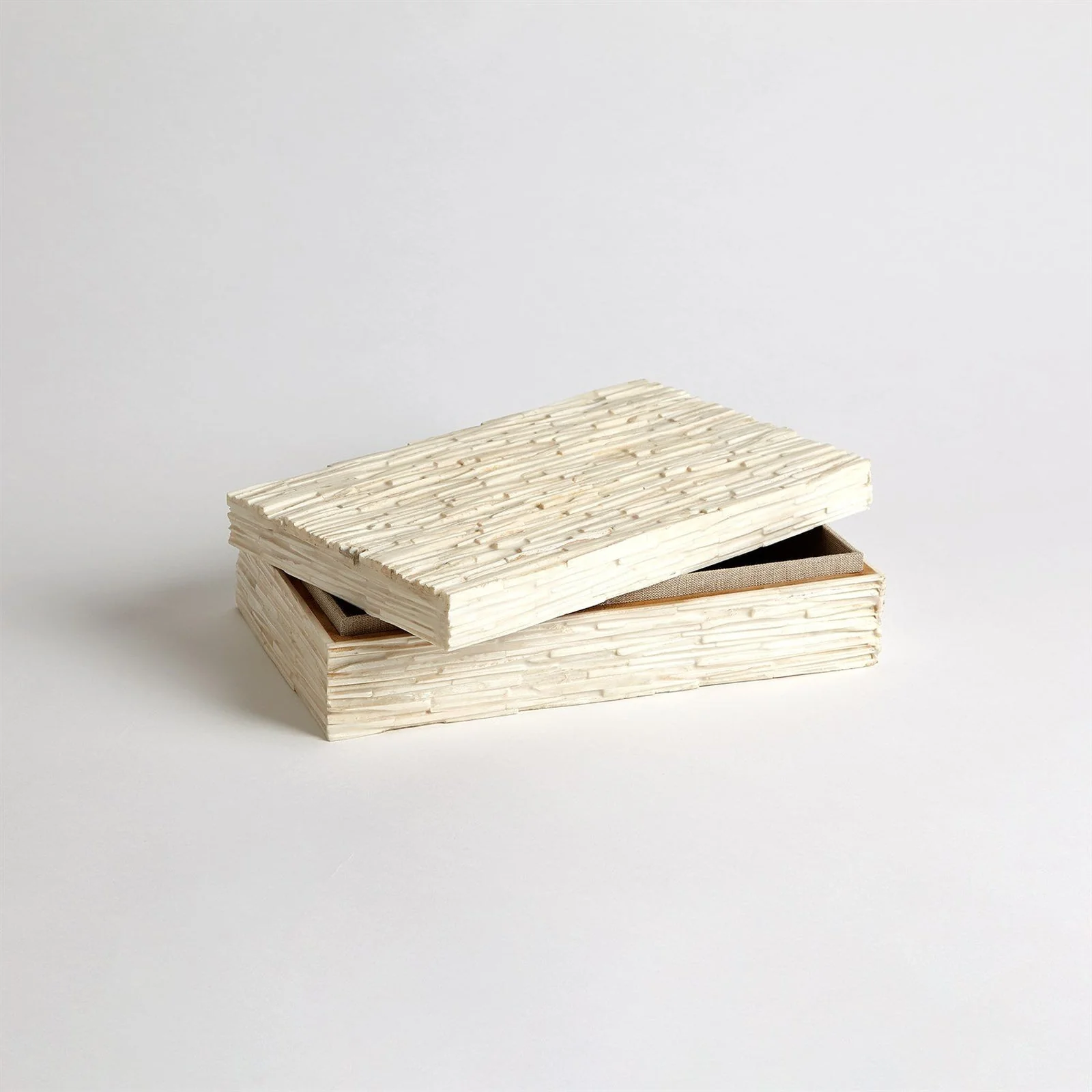 Global Views Chiseled Bone Storage Box - Image 6