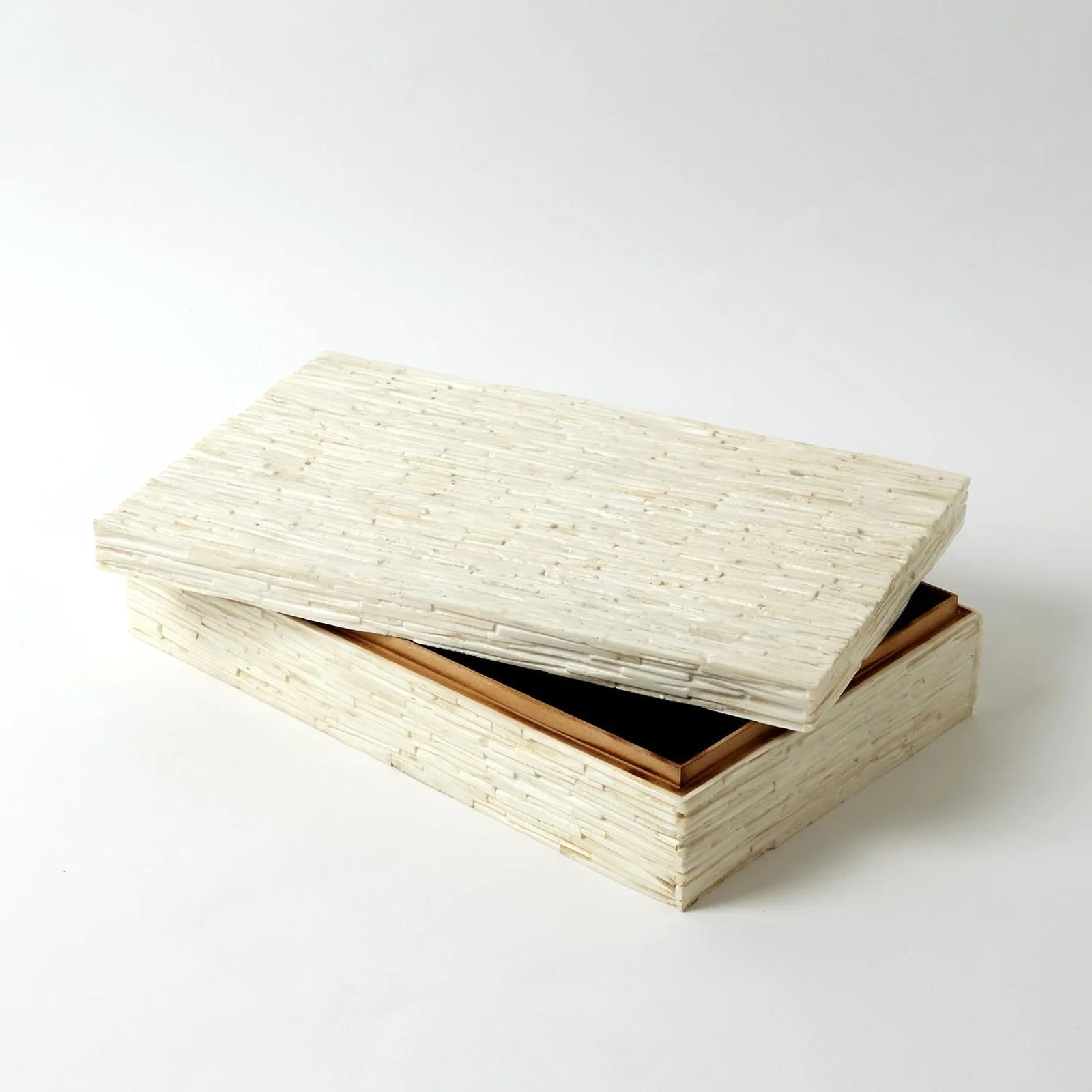 Global Views Chiseled Bone Storage Box - Image 8